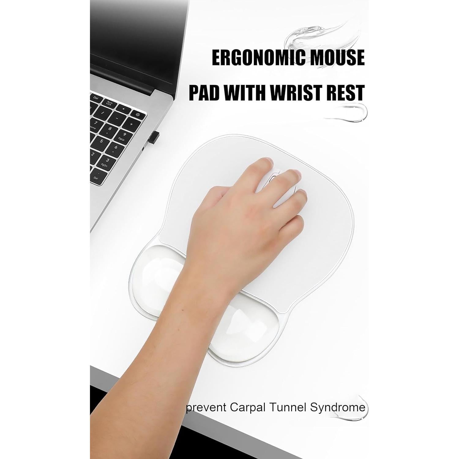 Alfombrilla de Ratón Ergonómica Aszqvd con Reposa Muñeca de Gel