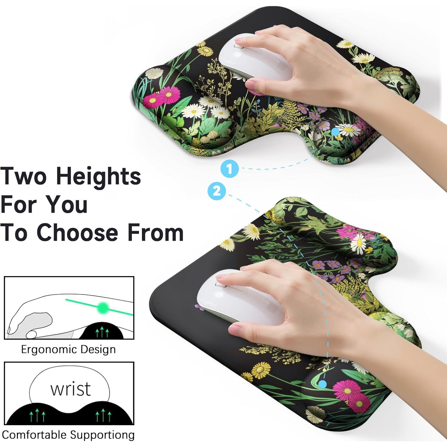 Alfombrilla de Ratón Ergonómica Mcapirivo con Reposamuñecas Gel