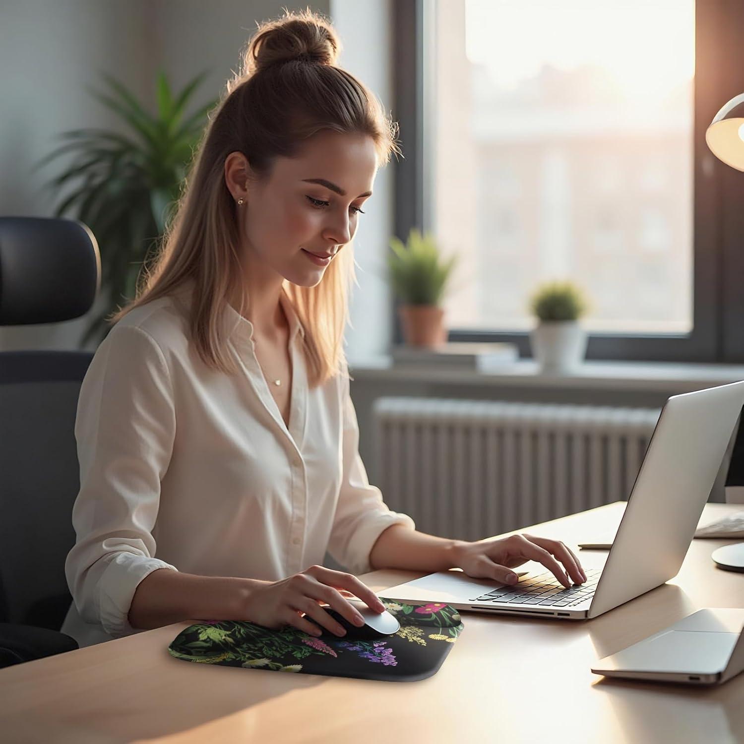 Alfombrilla de Ratón Ergonómica Mcapirivo con Reposamuñecas Gel