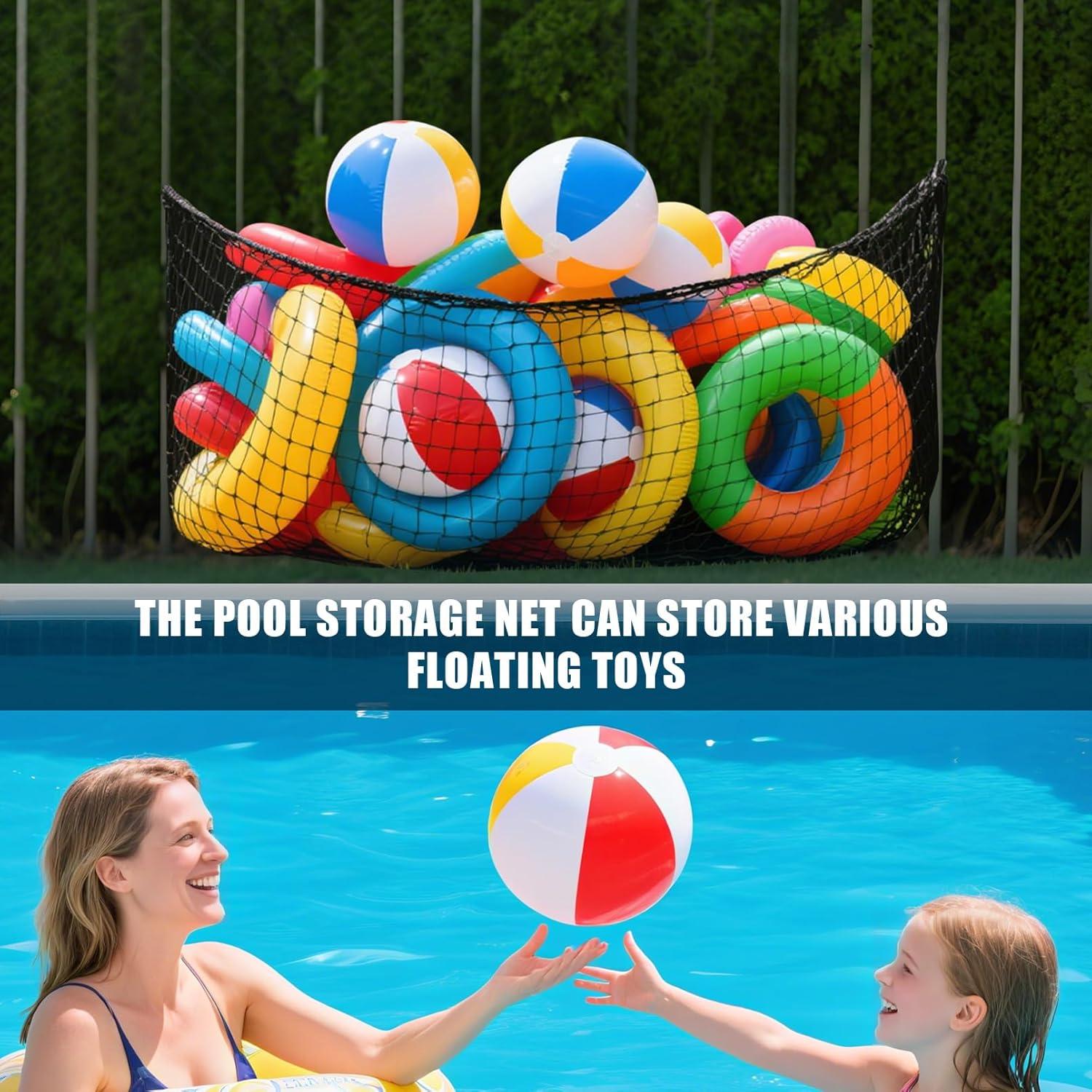 Red de Almacenamiento de Juguetes de Piscina Hobychild 180x120 cm