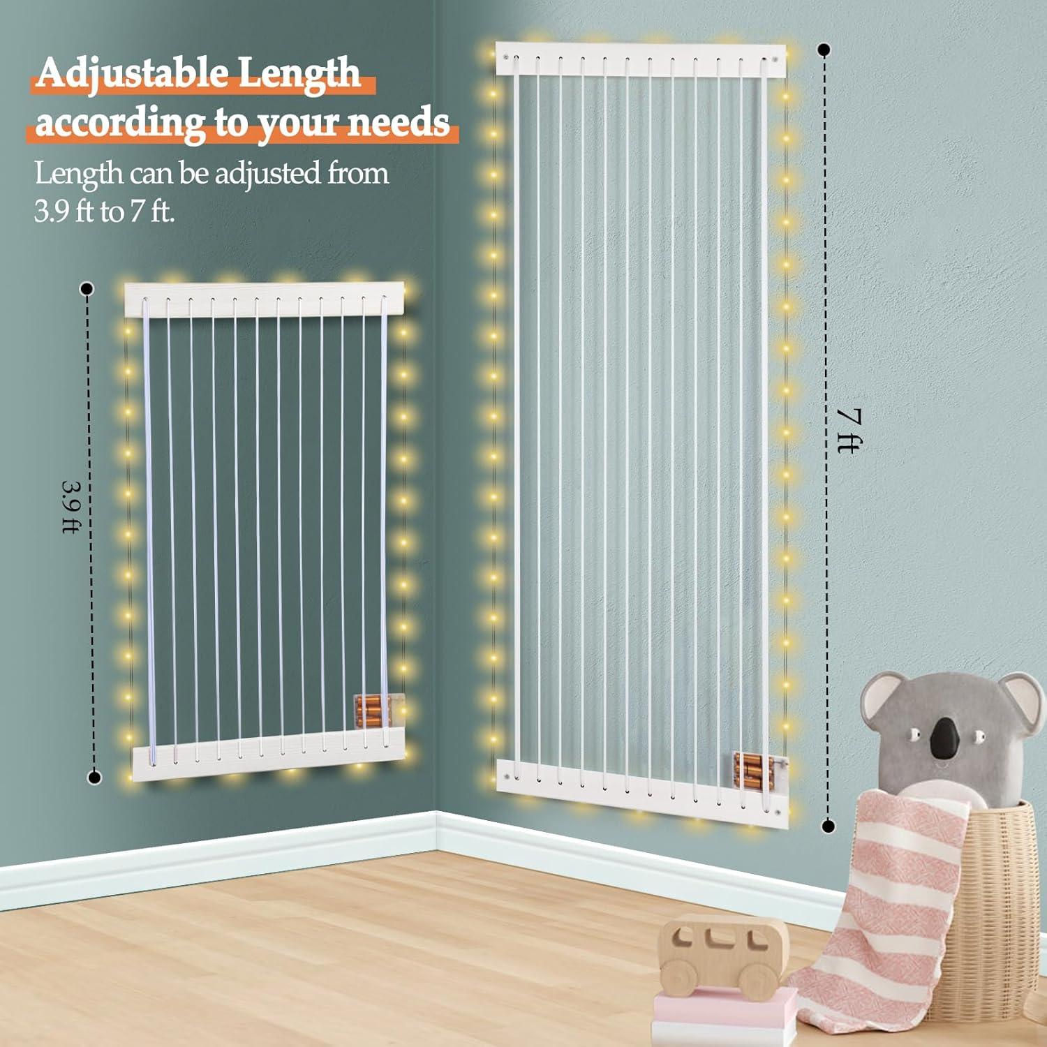 Organizador de Juguetes de Peluche VOMELON Blanco con LED