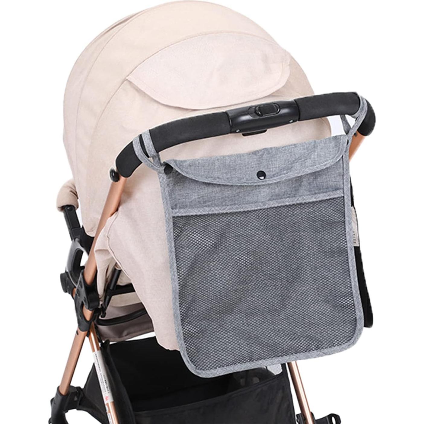 Bolsa Colgante para Cochecito Dogxiong 34x30 cm Gris