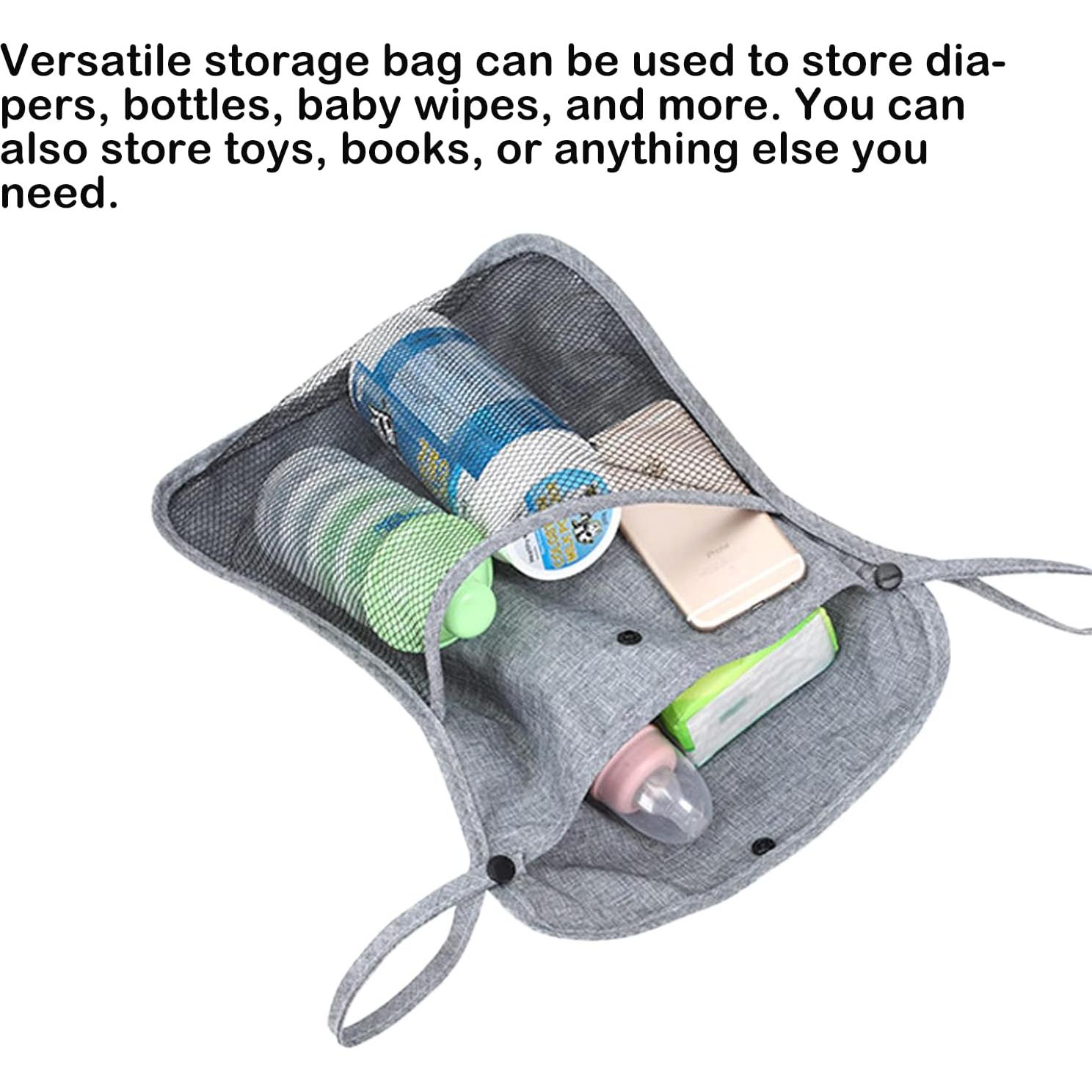 Bolsa Colgante para Cochecito Dogxiong 34x30 cm Gris