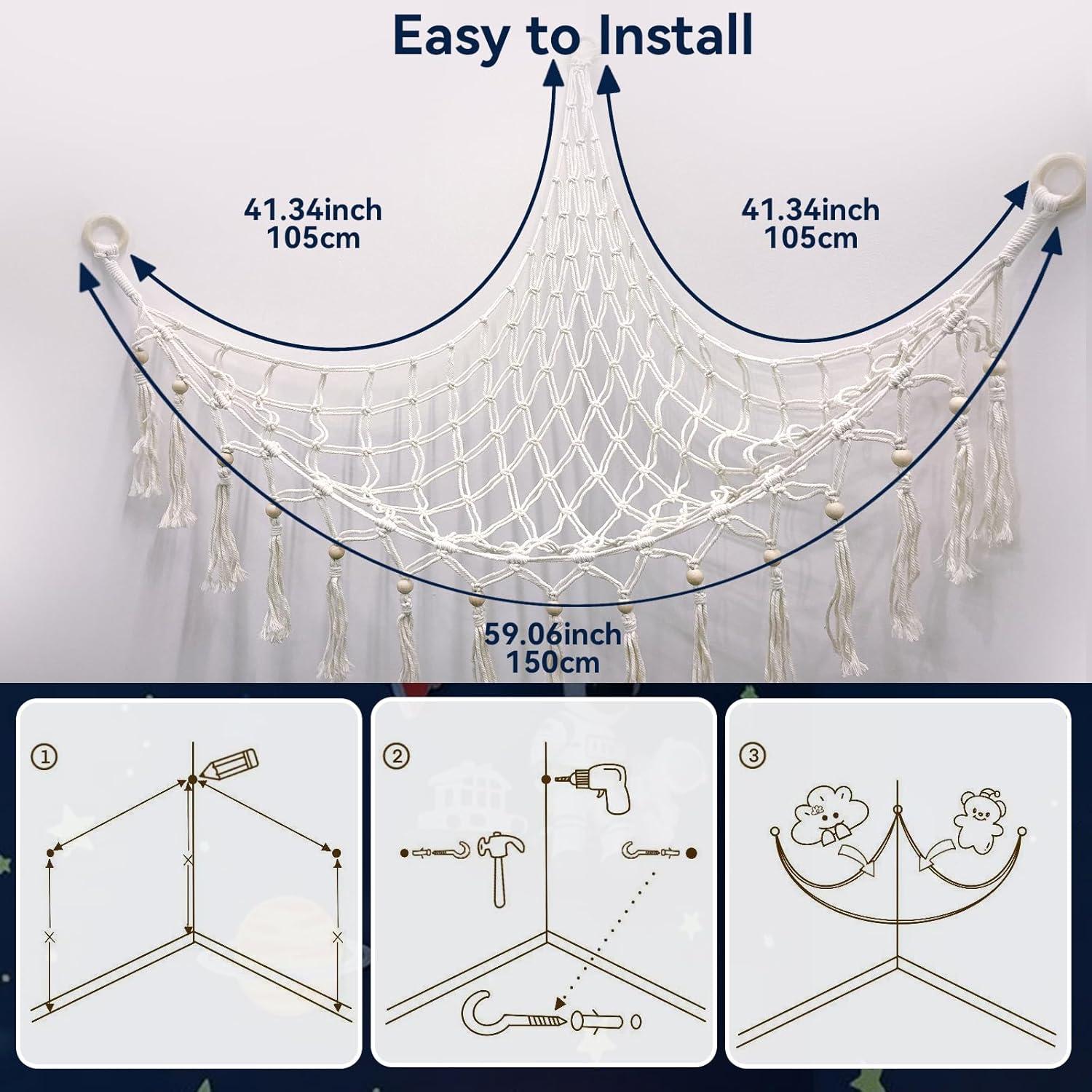 Hamaca de Red para Juguetes de Peluche VIVCIN 1.20 kg