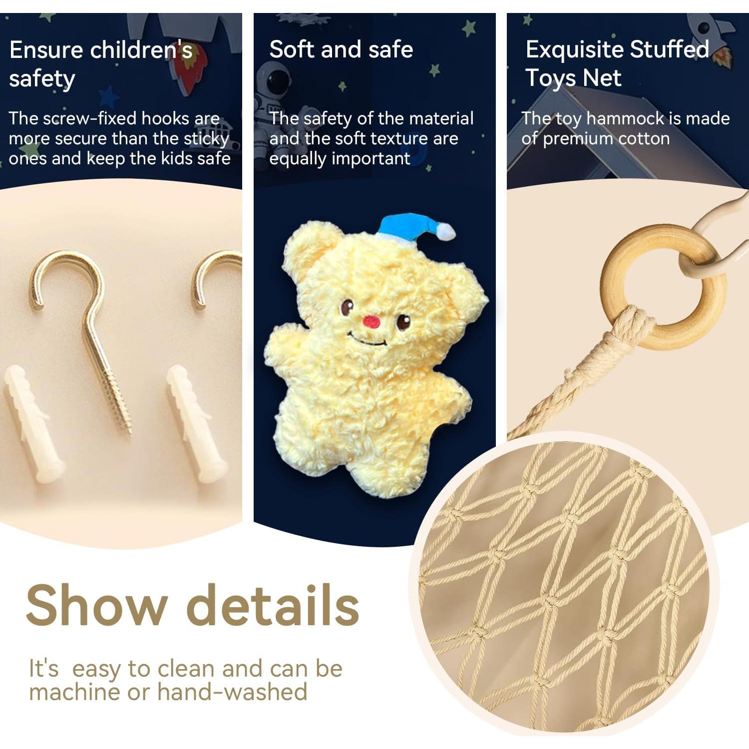 Hamaca de Red para Juguetes de Peluche VIVCIN 1.20 kg