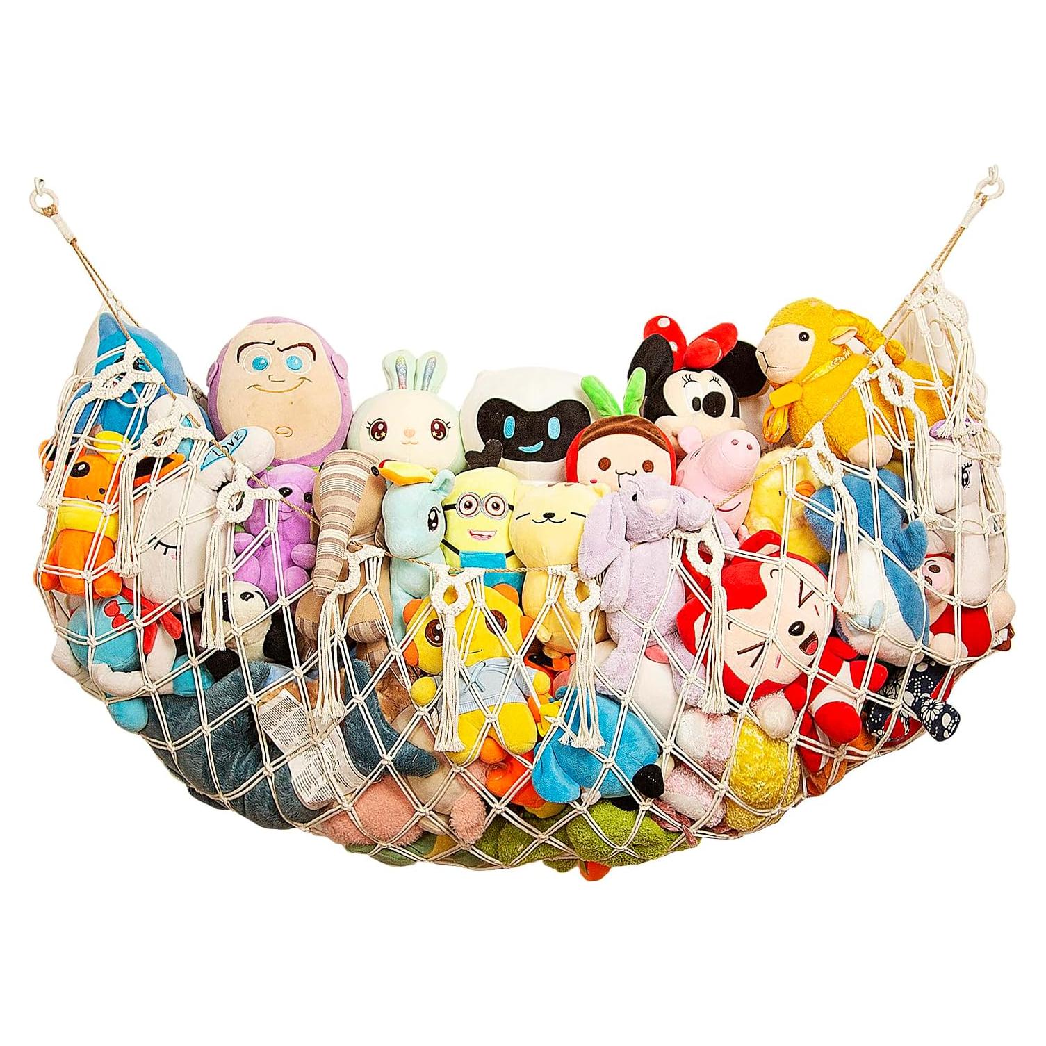 Hamaca de Peluches Amdermi 152 cm, Organizador Boho para Niños