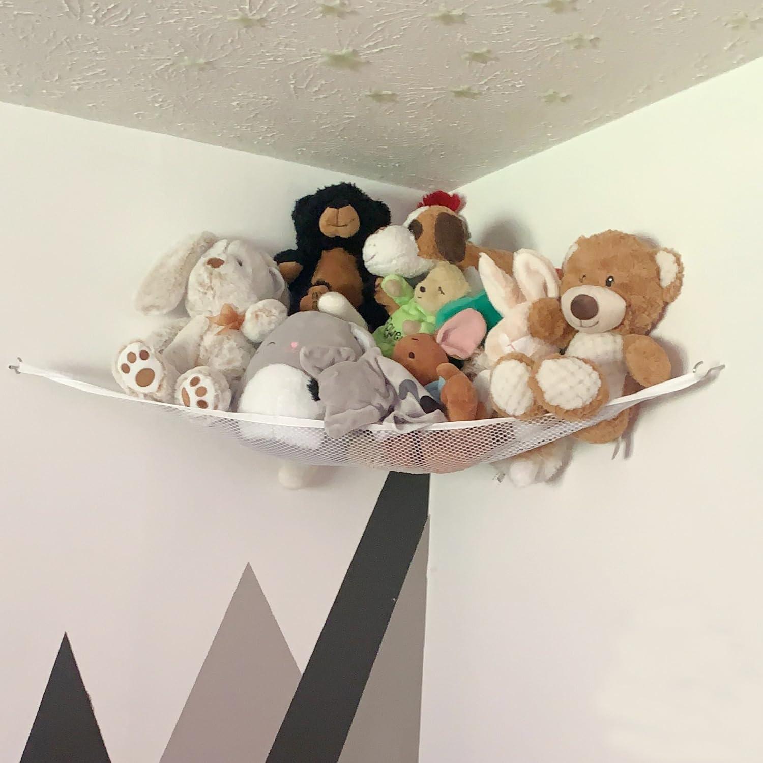 Hamaca de Almacenamiento para Animales de Peluche Powkoo 80x60 cm