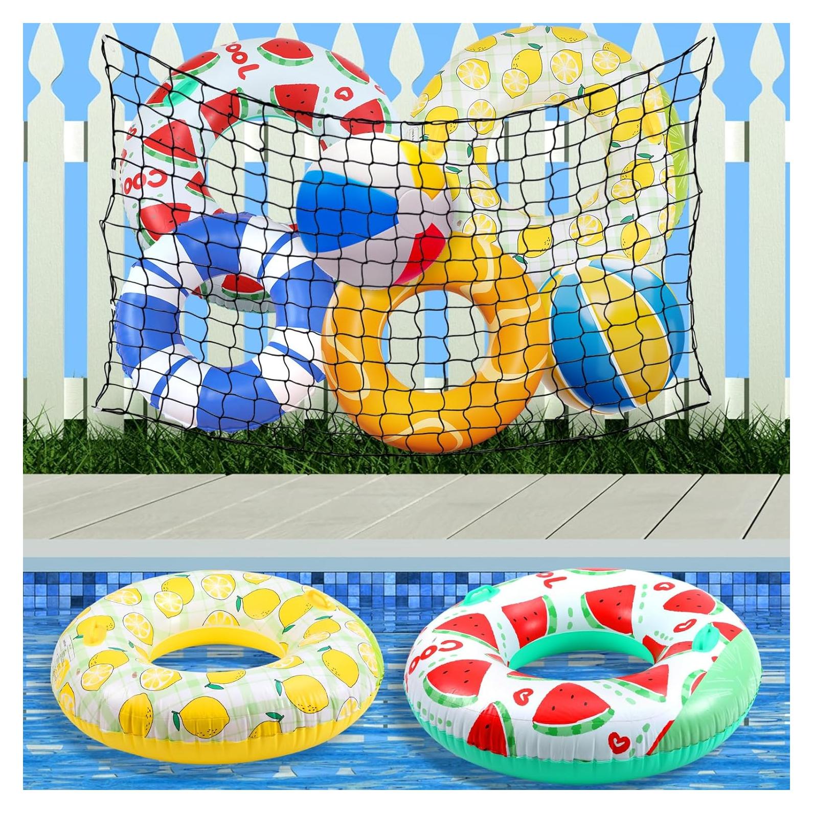 Red de Almacenamiento de Juguetes de Piscina SATINIOR 180x120 cm