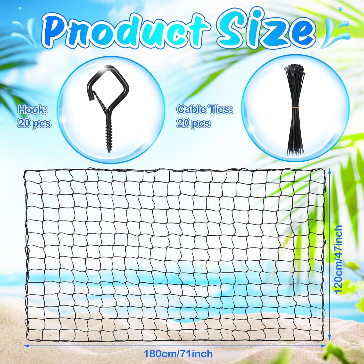 Red de Almacenamiento de Juguetes de Piscina SATINIOR 180x120 cm