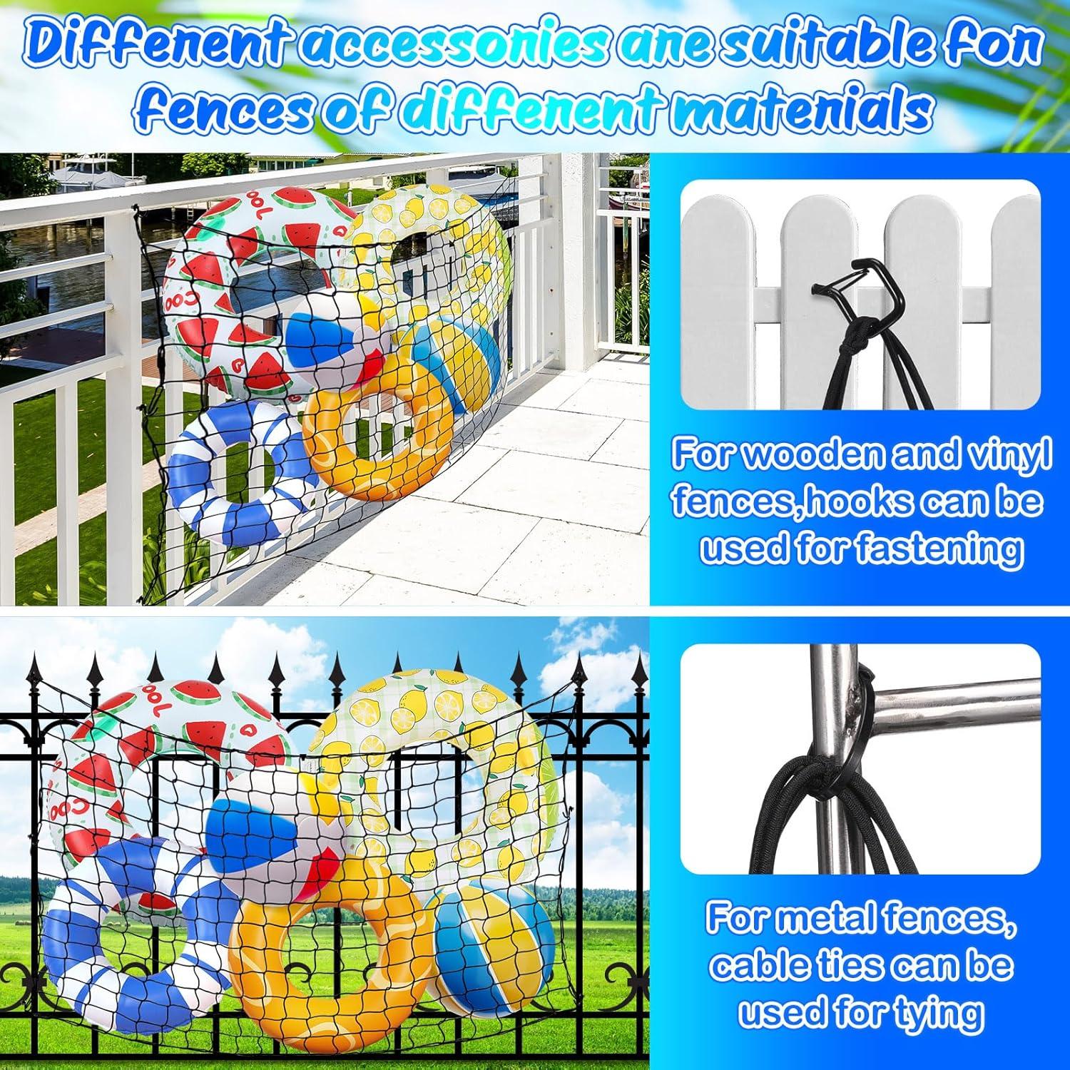 Red de Almacenamiento de Juguetes de Piscina SATINIOR 180x120 cm