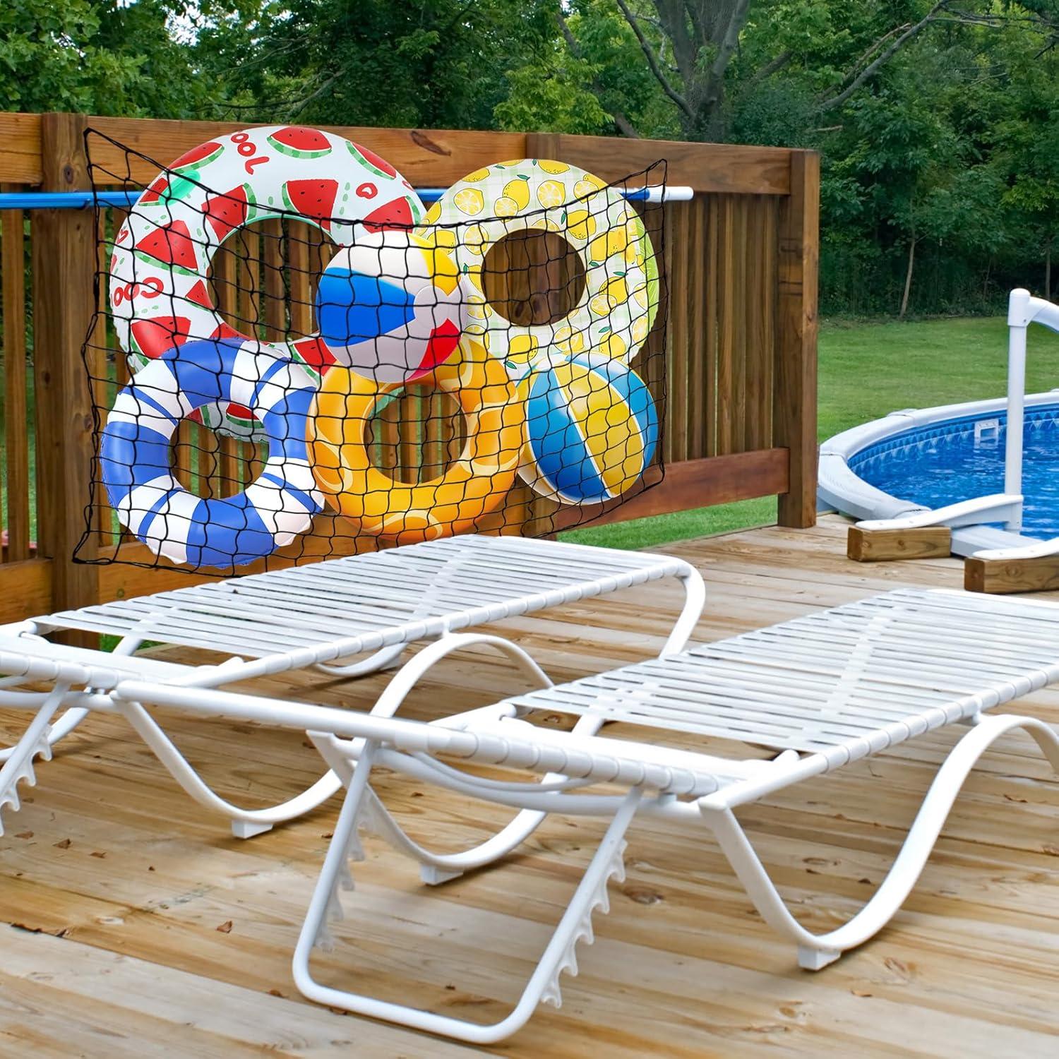 Red de Almacenamiento de Juguetes de Piscina SATINIOR 180x120 cm