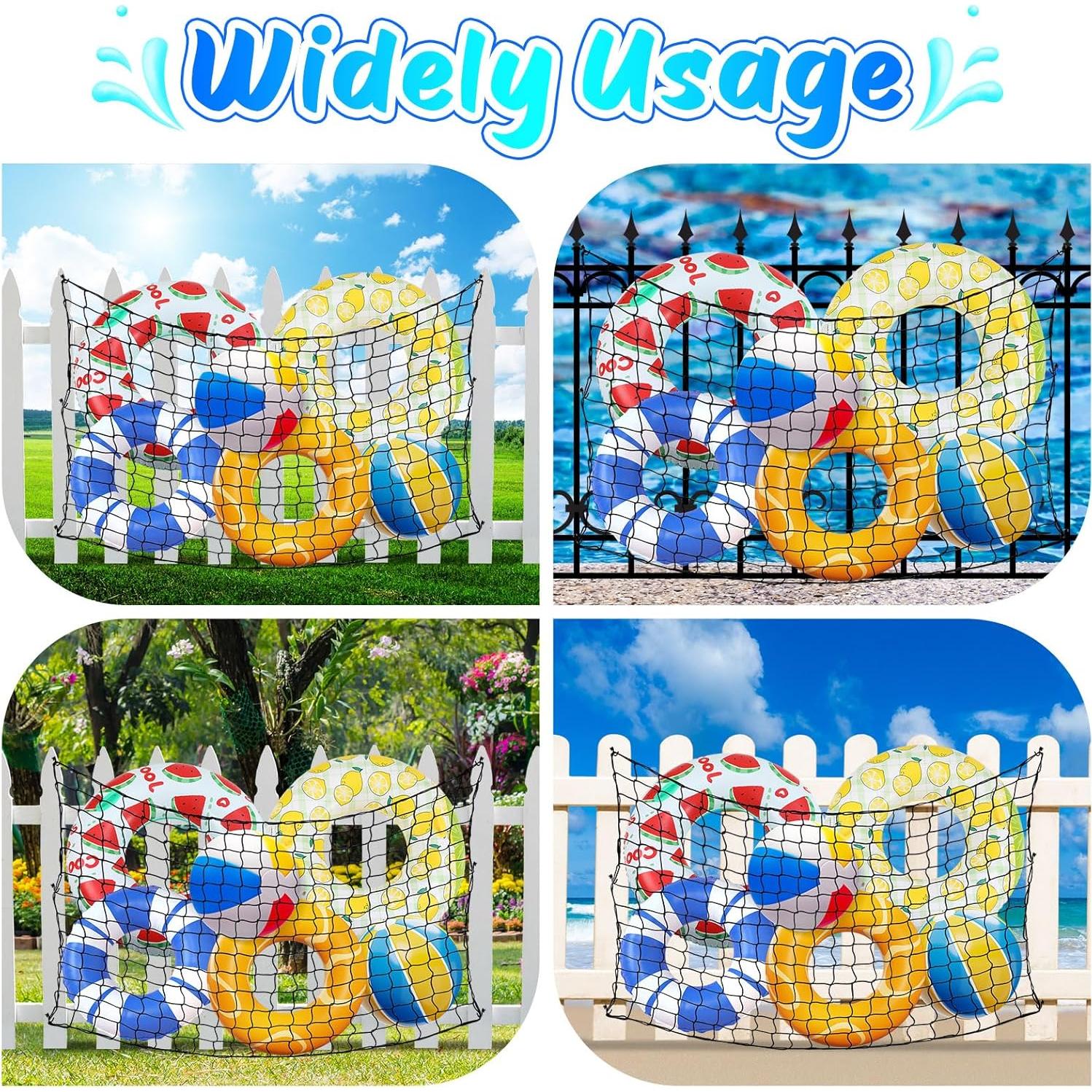 Red de Almacenamiento de Juguetes de Piscina SATINIOR 180x120 cm