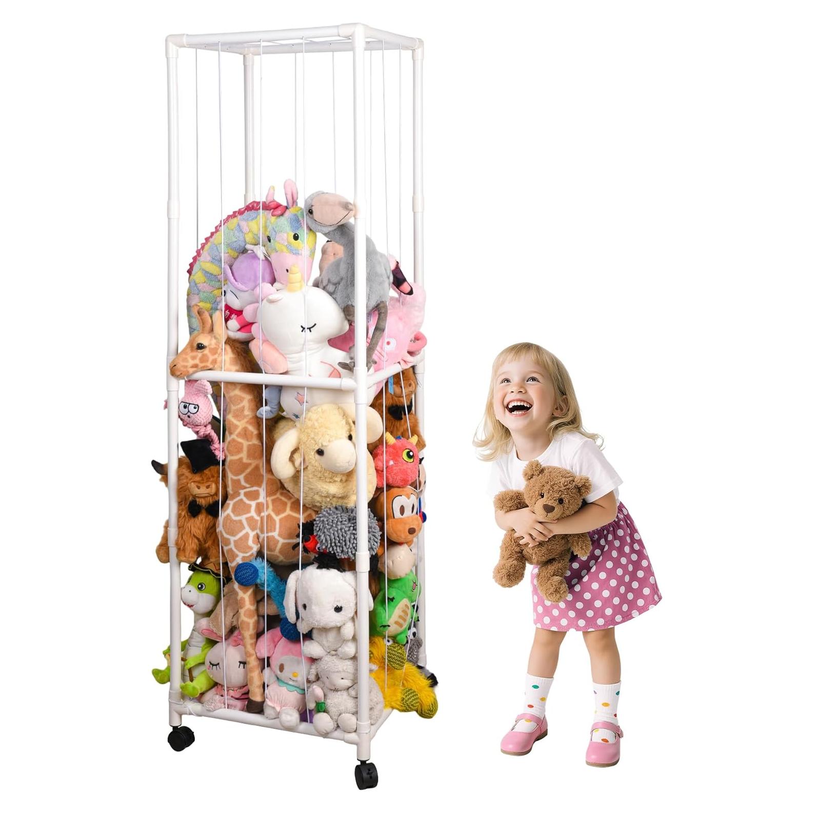 Organizador de Juguetes de Peluche BAOFUPL con Ruedas 174x50x43cm