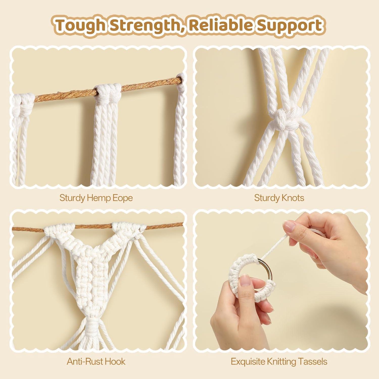 Hamaca de Almacenamiento para Animales de Peluche Yecaye 152 cm Crema