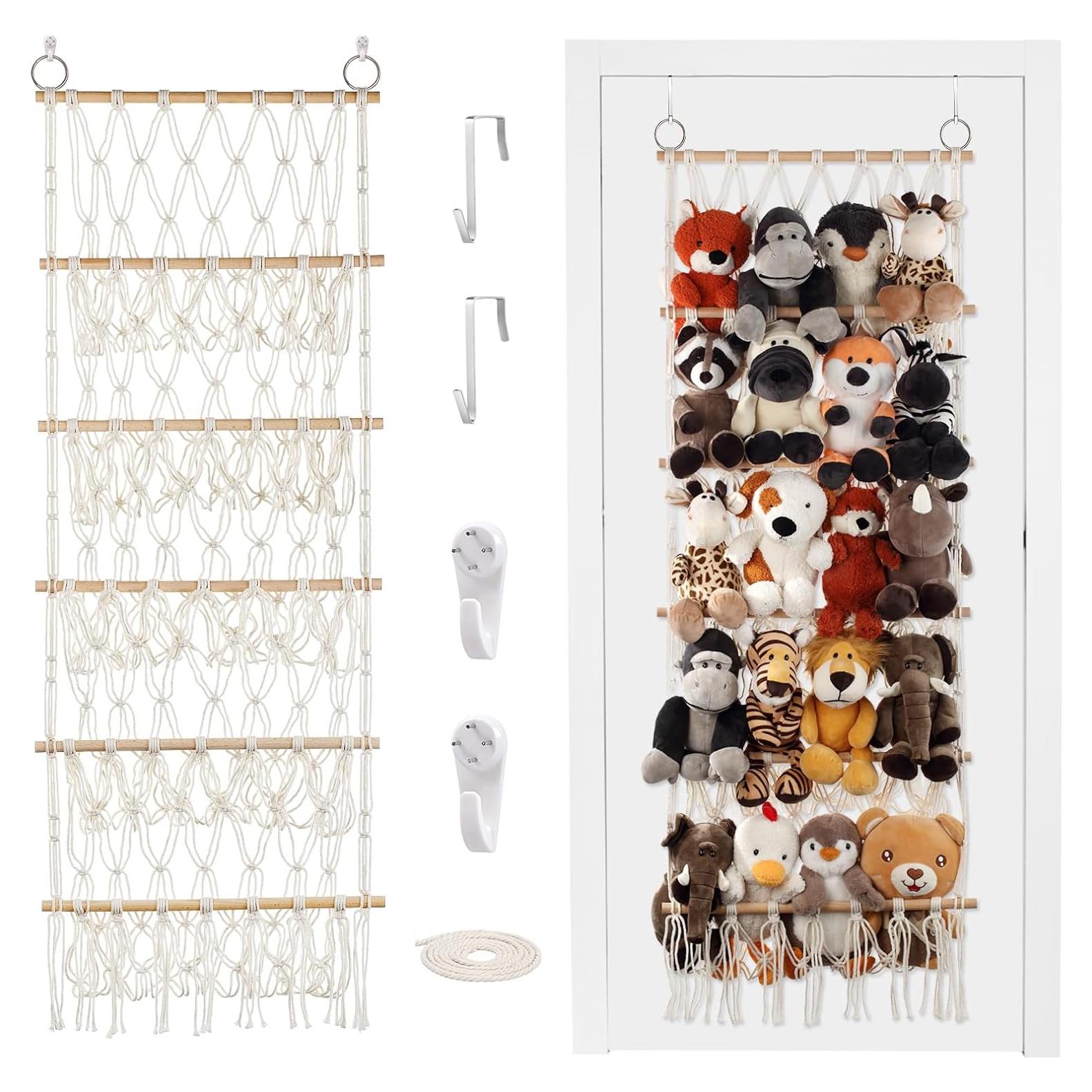 Hamaca Colgante para Animales de Peluche DOEGUAIY 5 Capas Beige