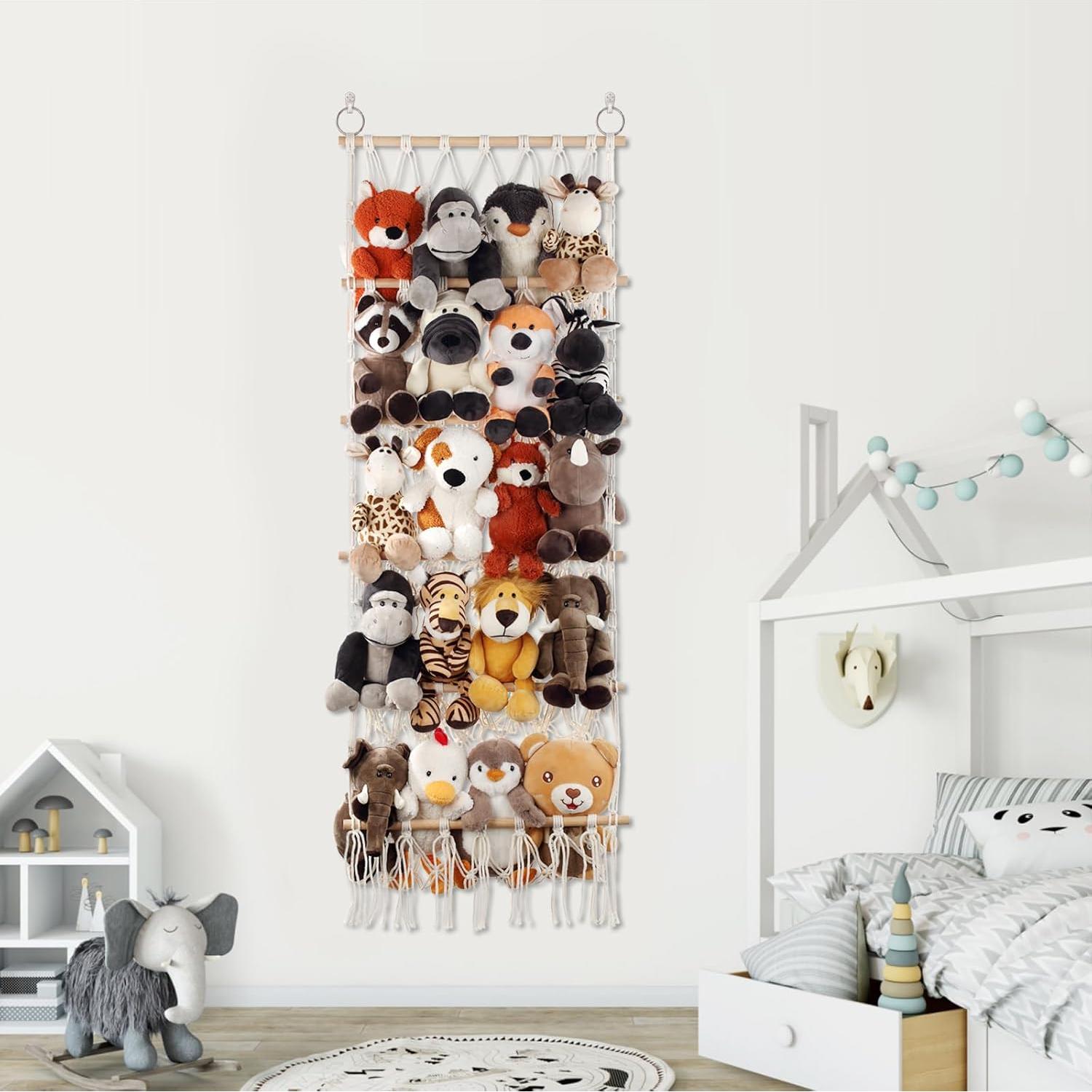 Hamaca Colgante para Animales de Peluche DOEGUAIY 5 Capas Beige