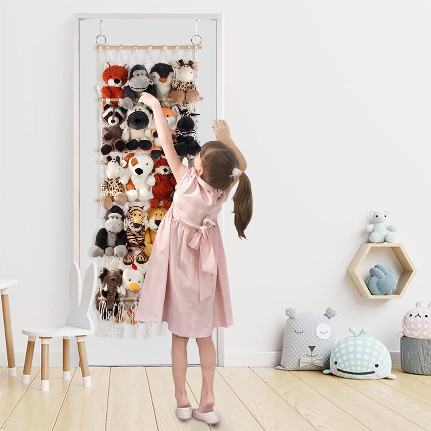 Hamaca Colgante para Animales de Peluche DOEGUAIY 5 Capas Beige