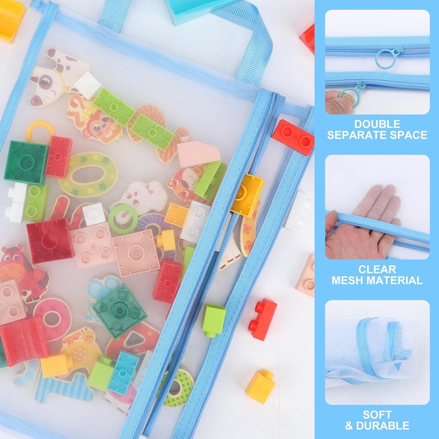 Paquete de 12 Bolsas de Tela YOPCDJ A4 con Cremallera