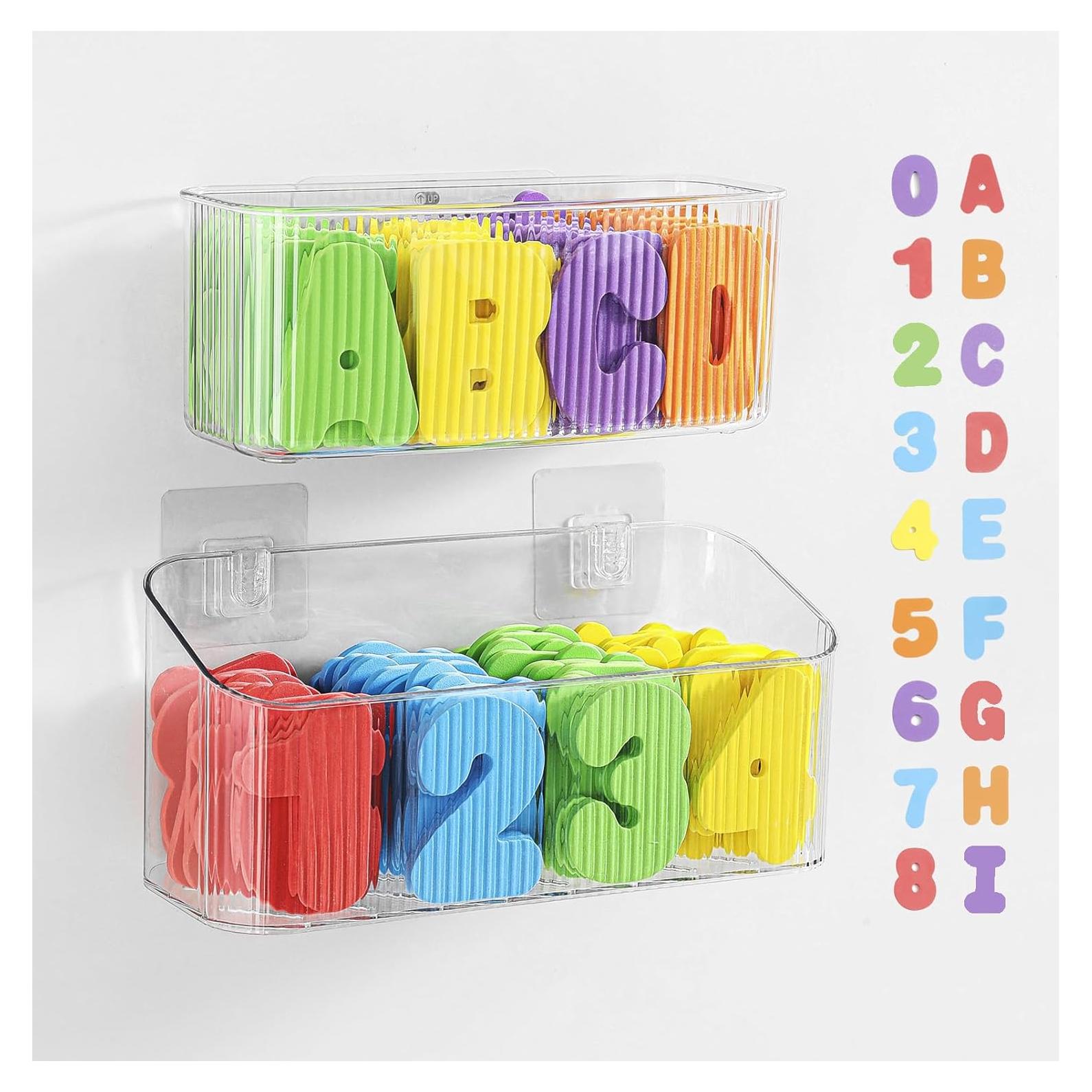 Organizador de Juguetes de Baño Ekaipo - 2 Paquetes, Transparente