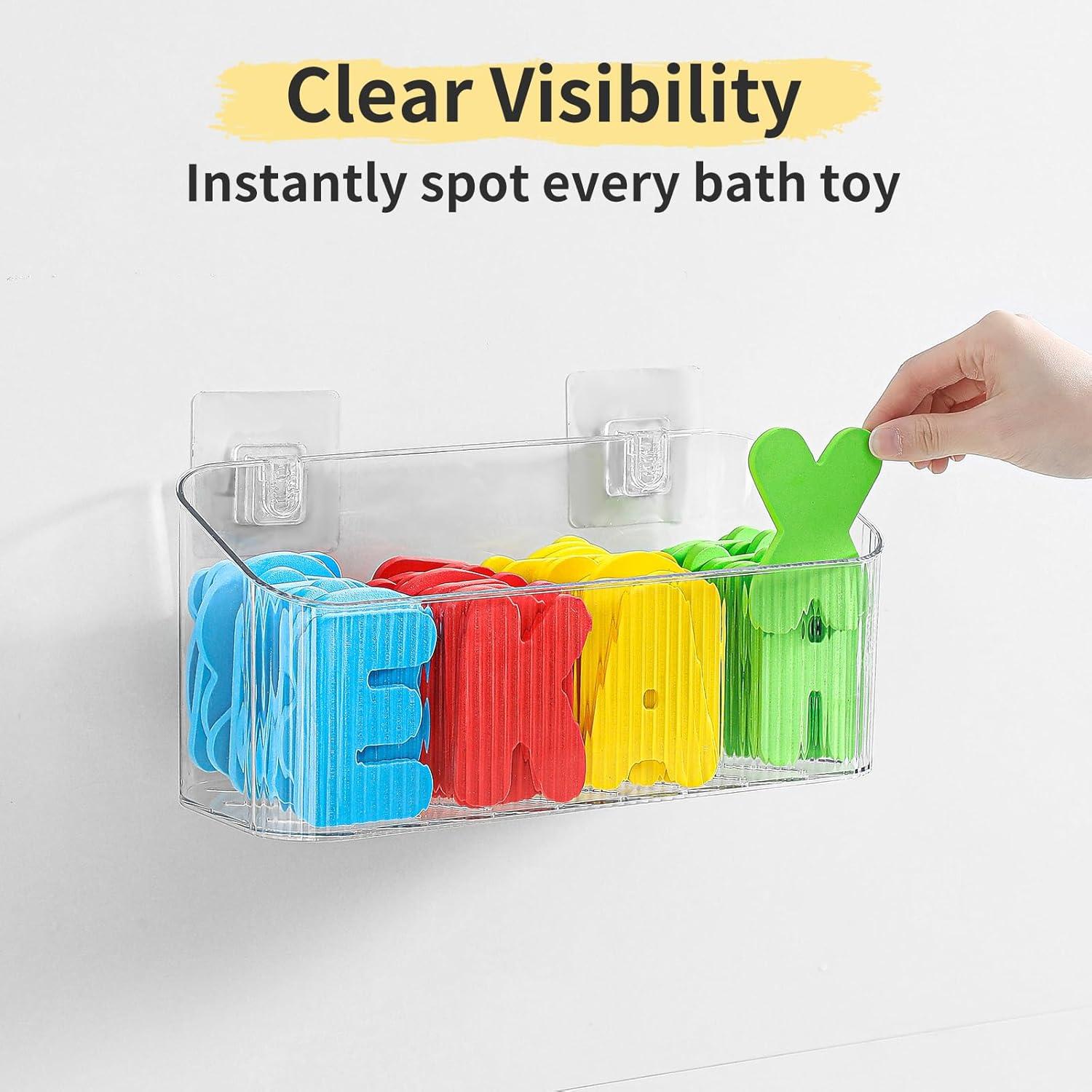 Organizador de Juguetes de Baño Ekaipo - 2 Paquetes, Transparente