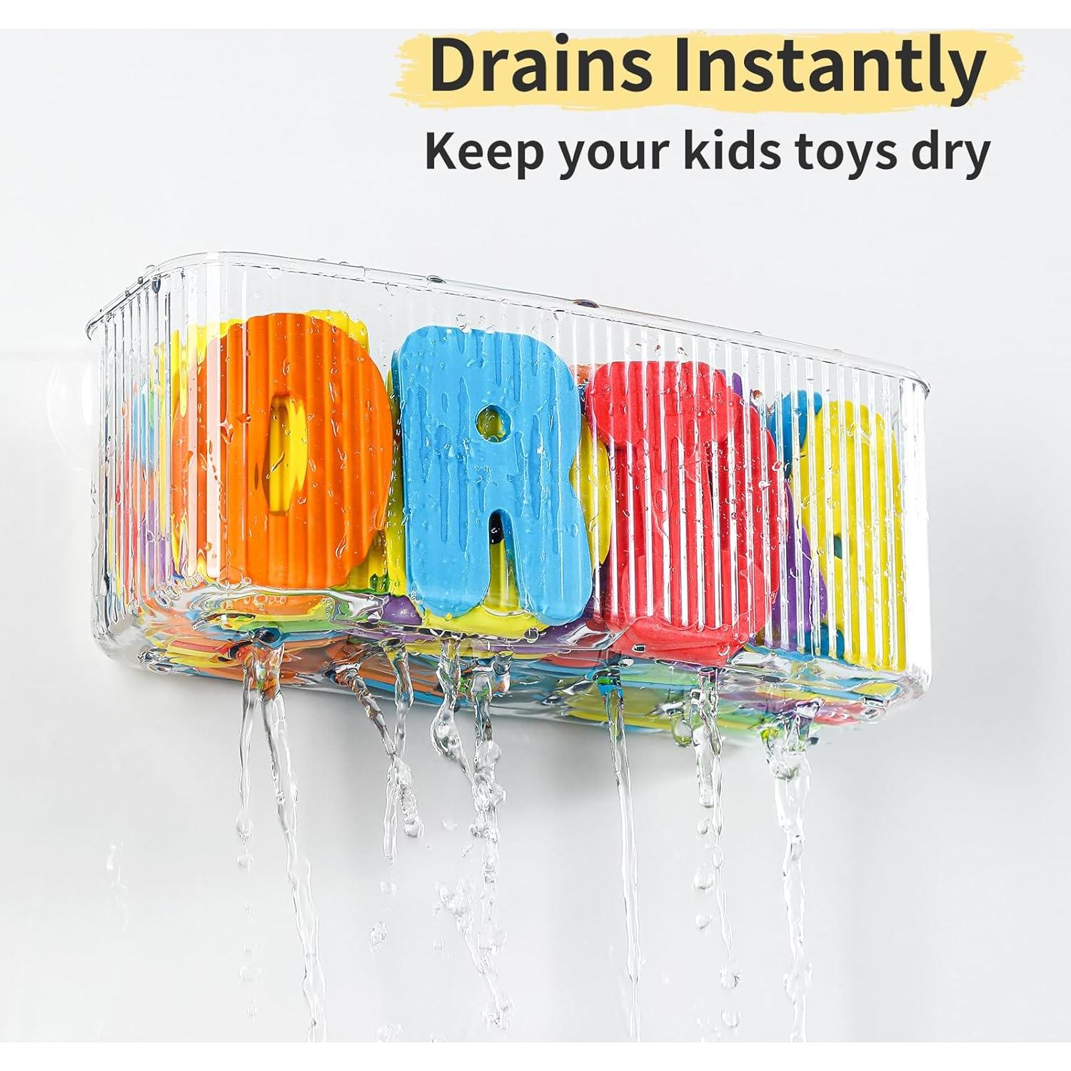 Organizador de Juguetes de Baño Ekaipo - 2 Paquetes, Transparente