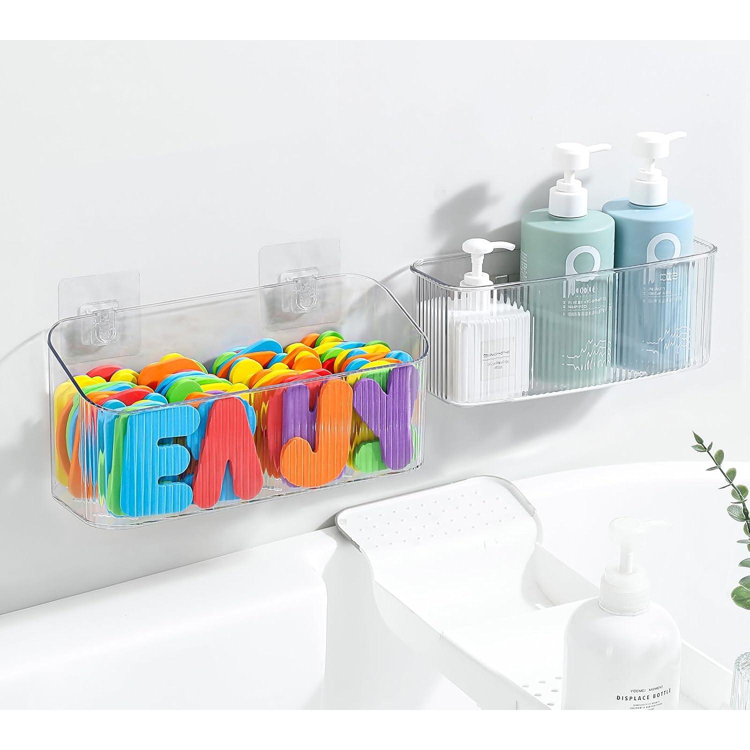 Organizador de Juguetes de Baño Ekaipo - 2 Paquetes, Transparente