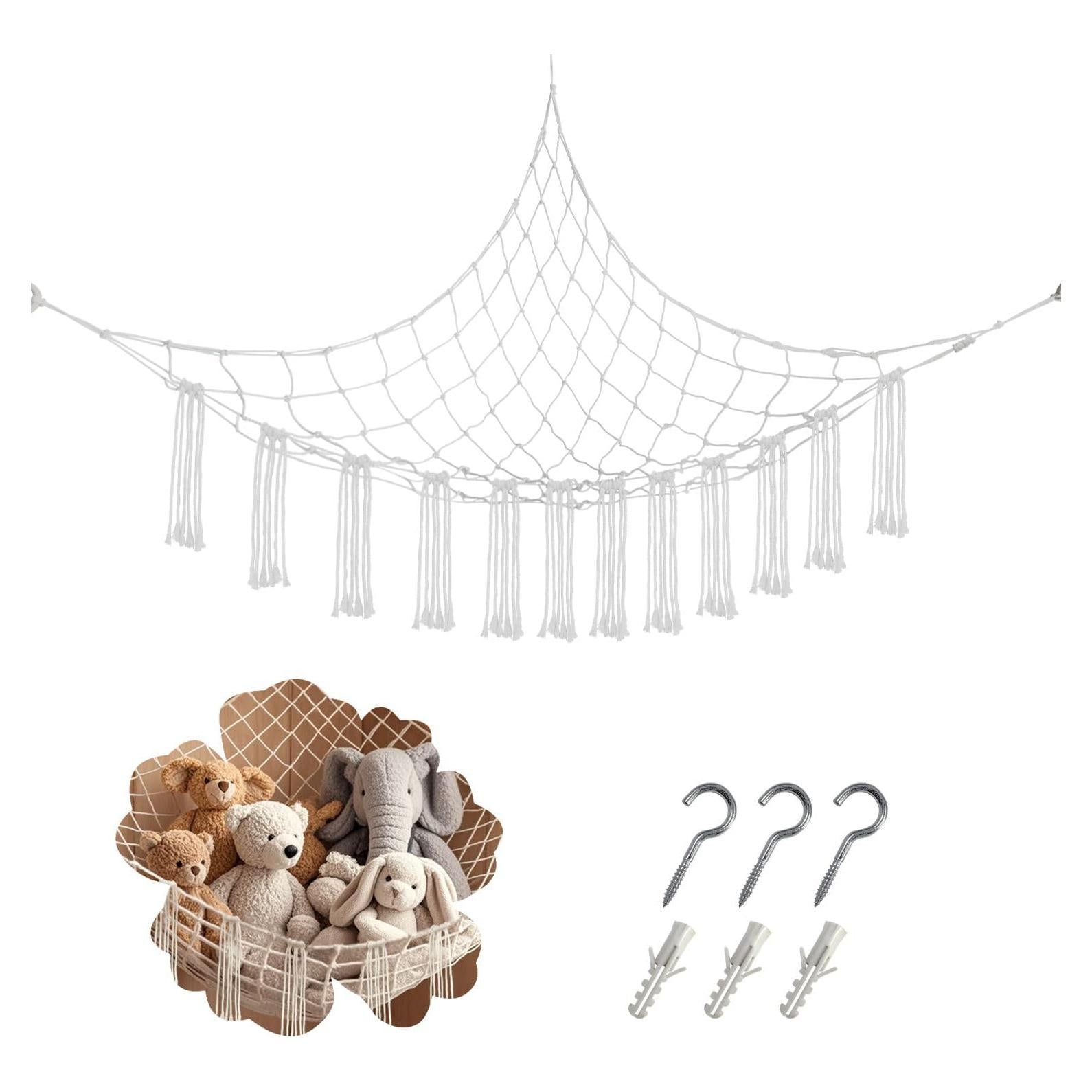 Hamaca para Animales de Peluche Bozenu Grande 149.86x119.38cm Blanca