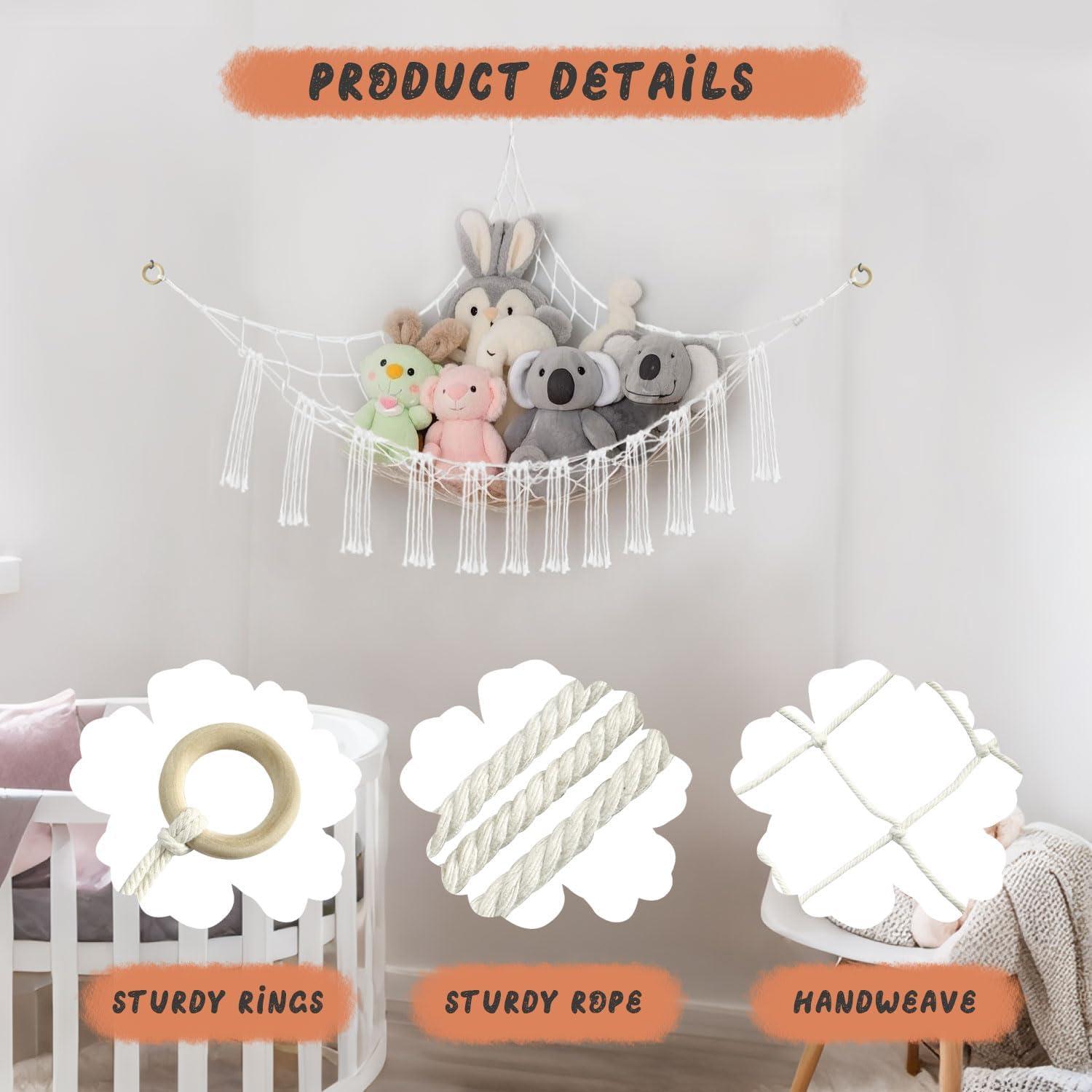 Hamaca para Animales de Peluche Bozenu Grande 149.86x119.38cm Blanca