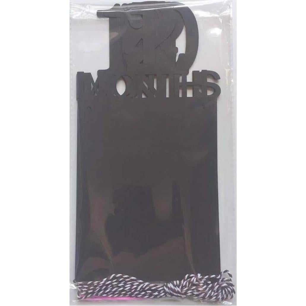 Guirnalda de Fotos Primer Cumpleaños Bebé ANGEL Q HOUSE 12 Meses