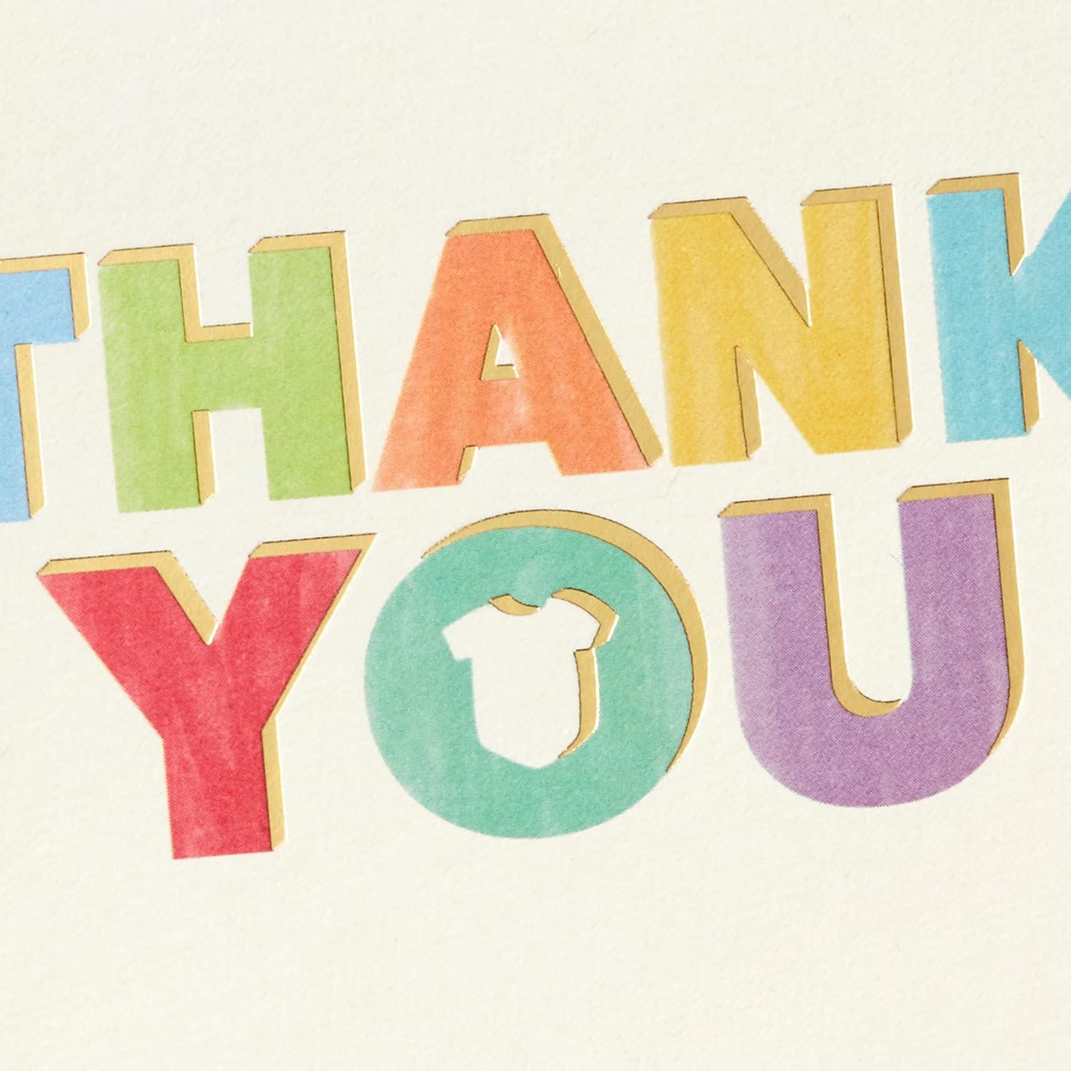 Notas de Agradecimiento Baby Shower Hallmark 40 Tarjetas Arcoíris