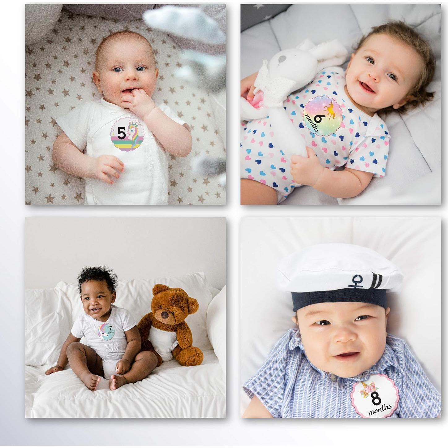 Calcomanías de Hito y Mes Kenco Unicornio 24 Piezas