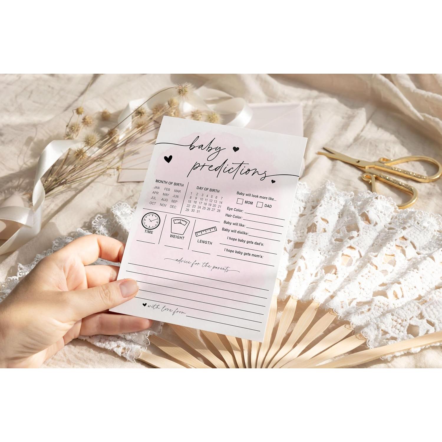 Tarjetas de Predicciones para Bebés - Tus Tarjetas - 50 Piezas