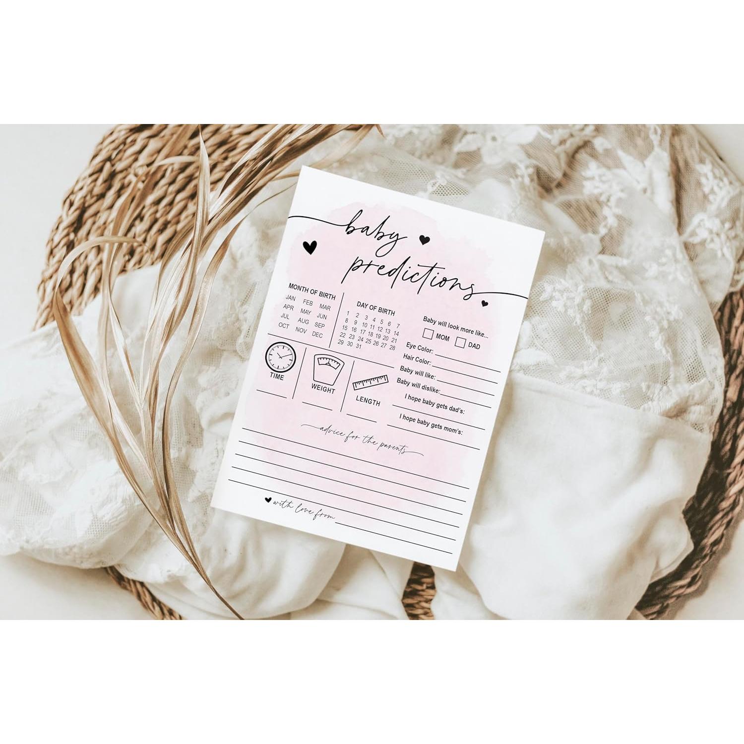 Tarjetas de Predicciones para Bebés - Tus Tarjetas - 50 Piezas