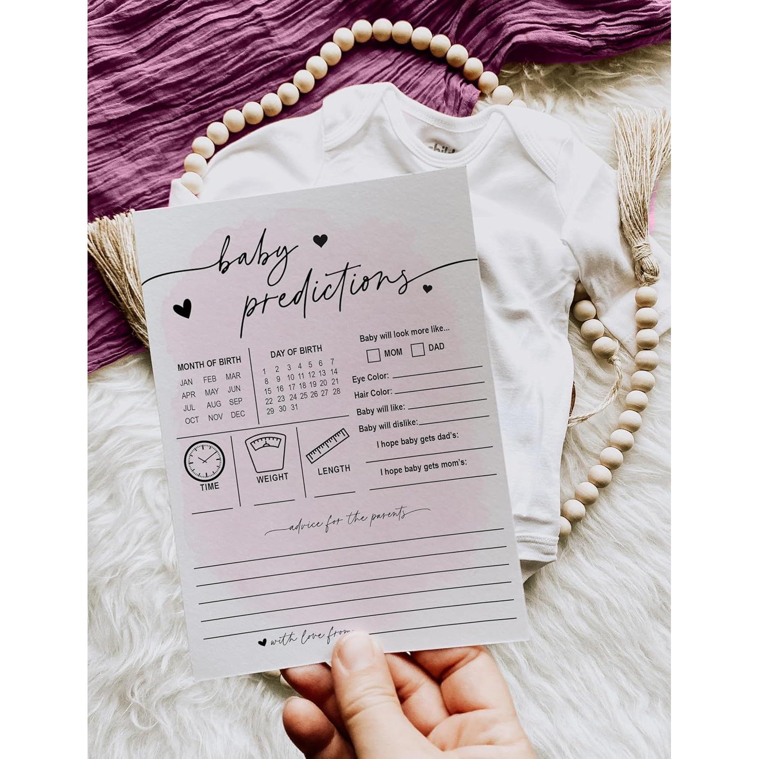 Tarjetas de Predicciones para Bebés - Tus Tarjetas - 50 Piezas