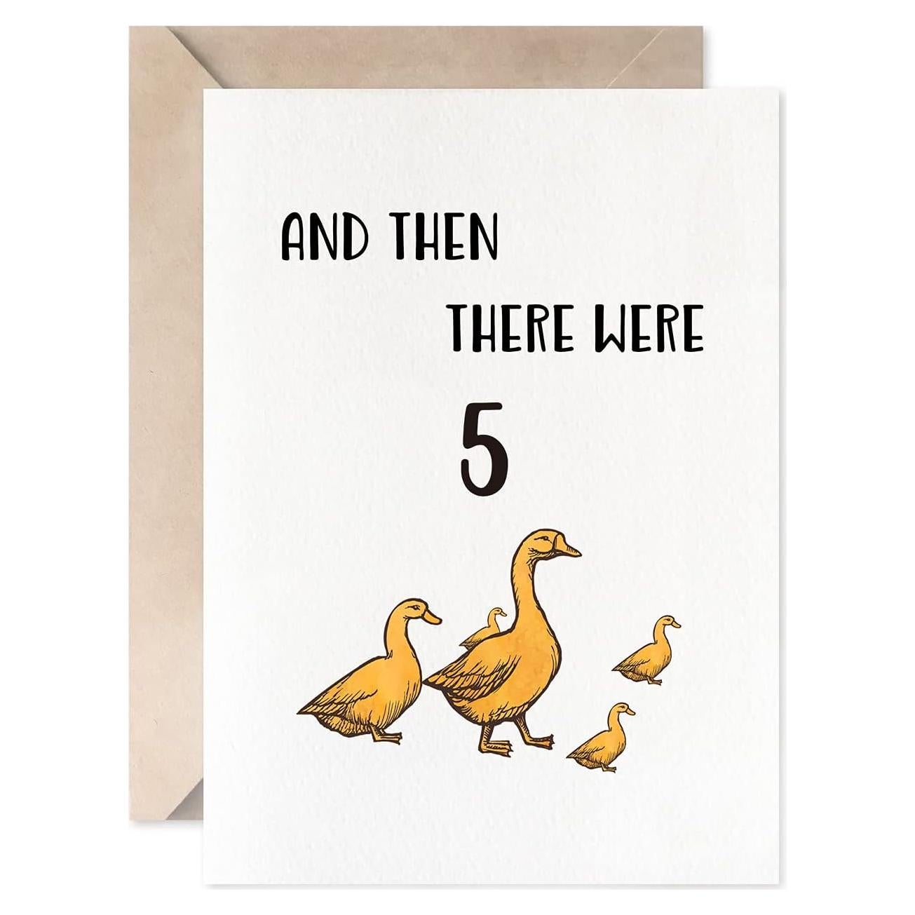 Tarjeta de Nacimiento Unisex MAGJUCHE Pato 5x7 cm