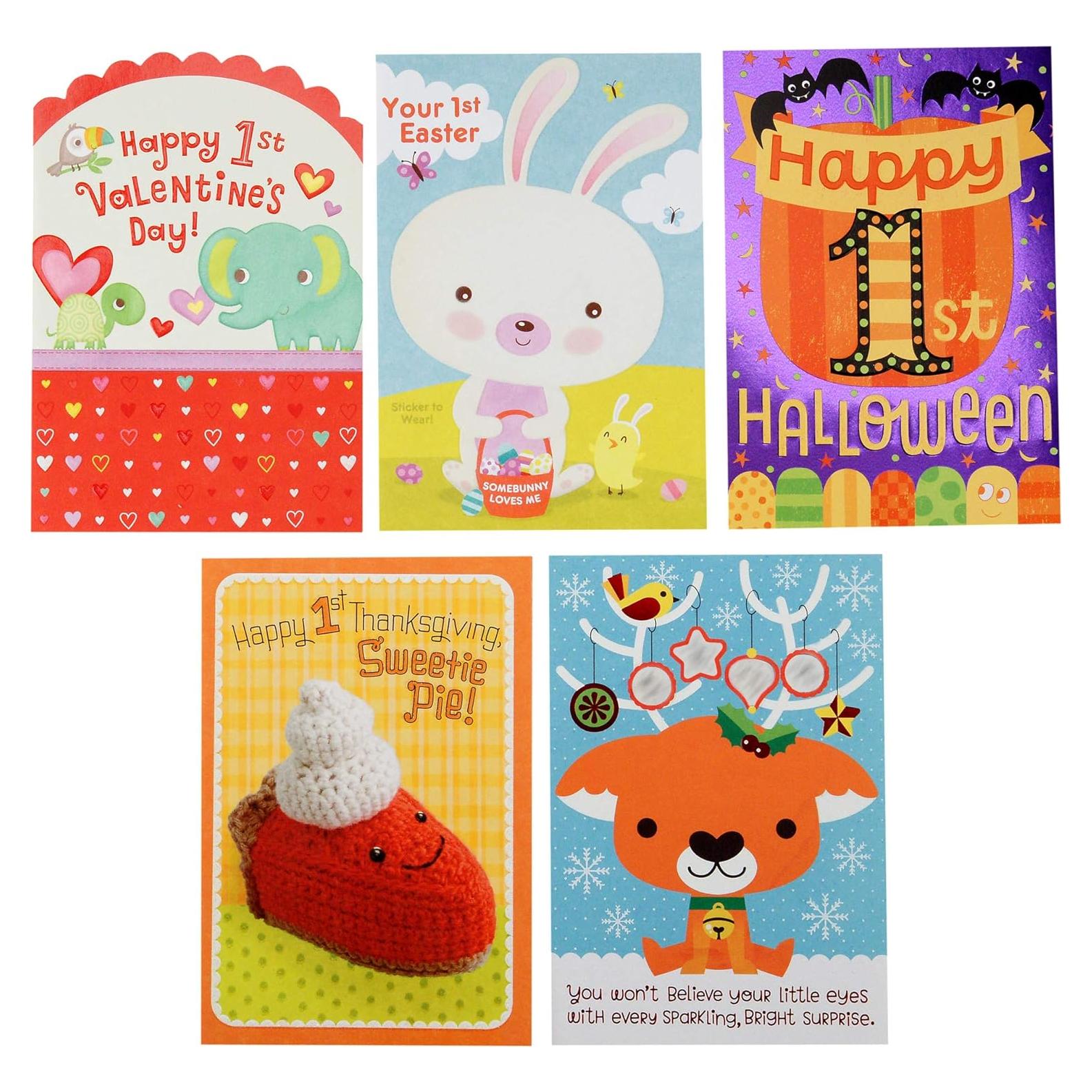 Conjunto de Tarjetas de Felicitación Hallmark para Bebé - 5 Festividades
