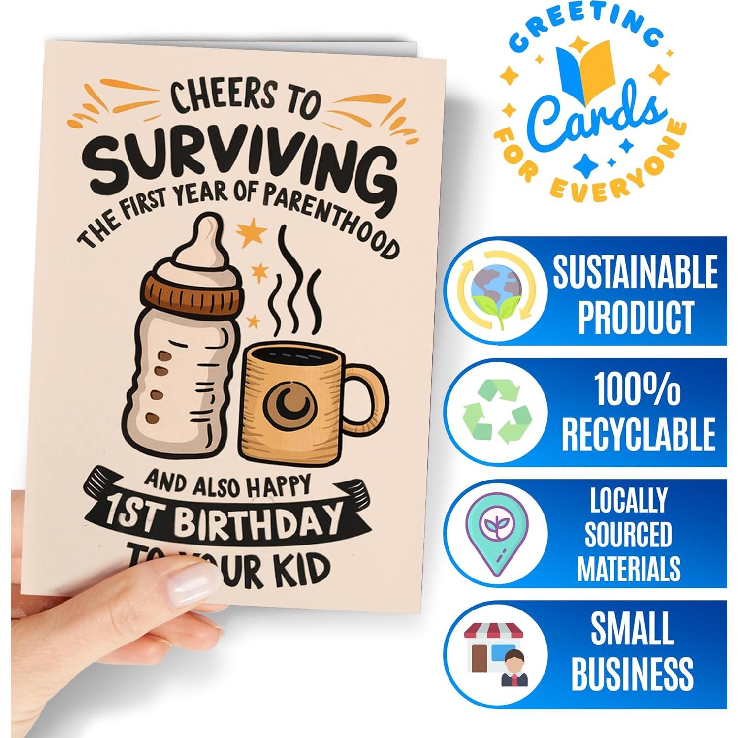 Tarjeta de Cumpleaños 1 - Greeting Cards for Everyone - A5