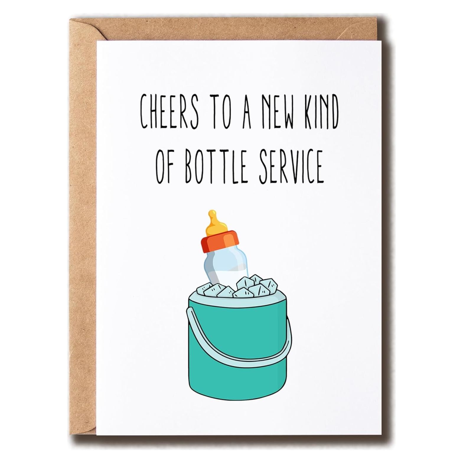 Tarjeta divertida para baby shower NDHGifts 12.7x17.8cm