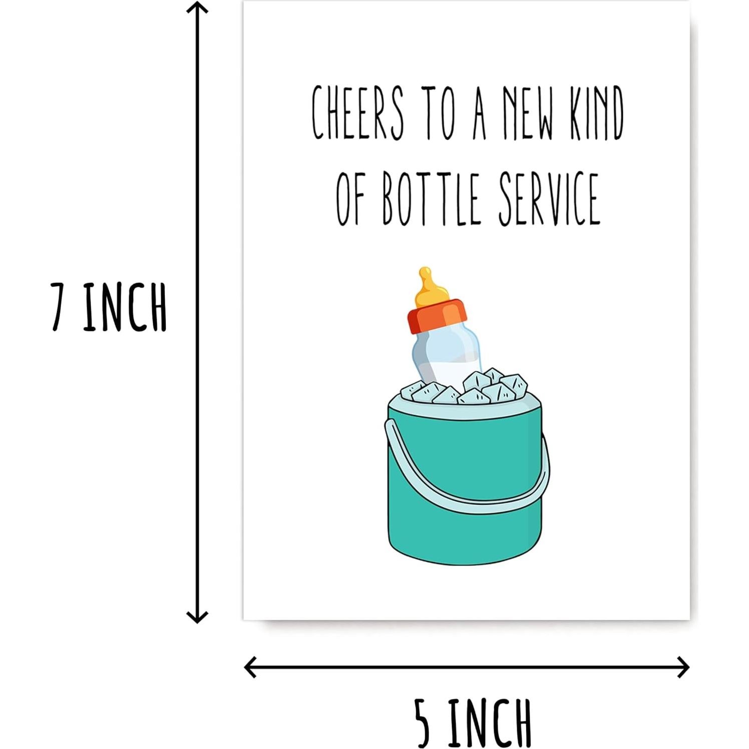 Tarjeta divertida para baby shower NDHGifts 12.7x17.8cm