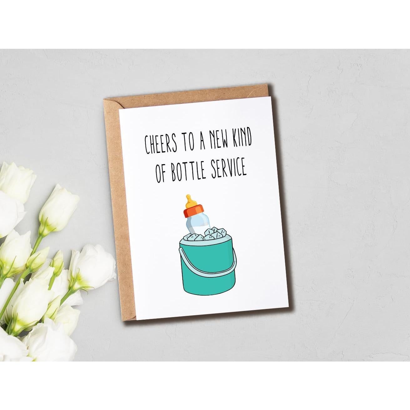 Tarjeta divertida para baby shower NDHGifts 12.7x17.8cm