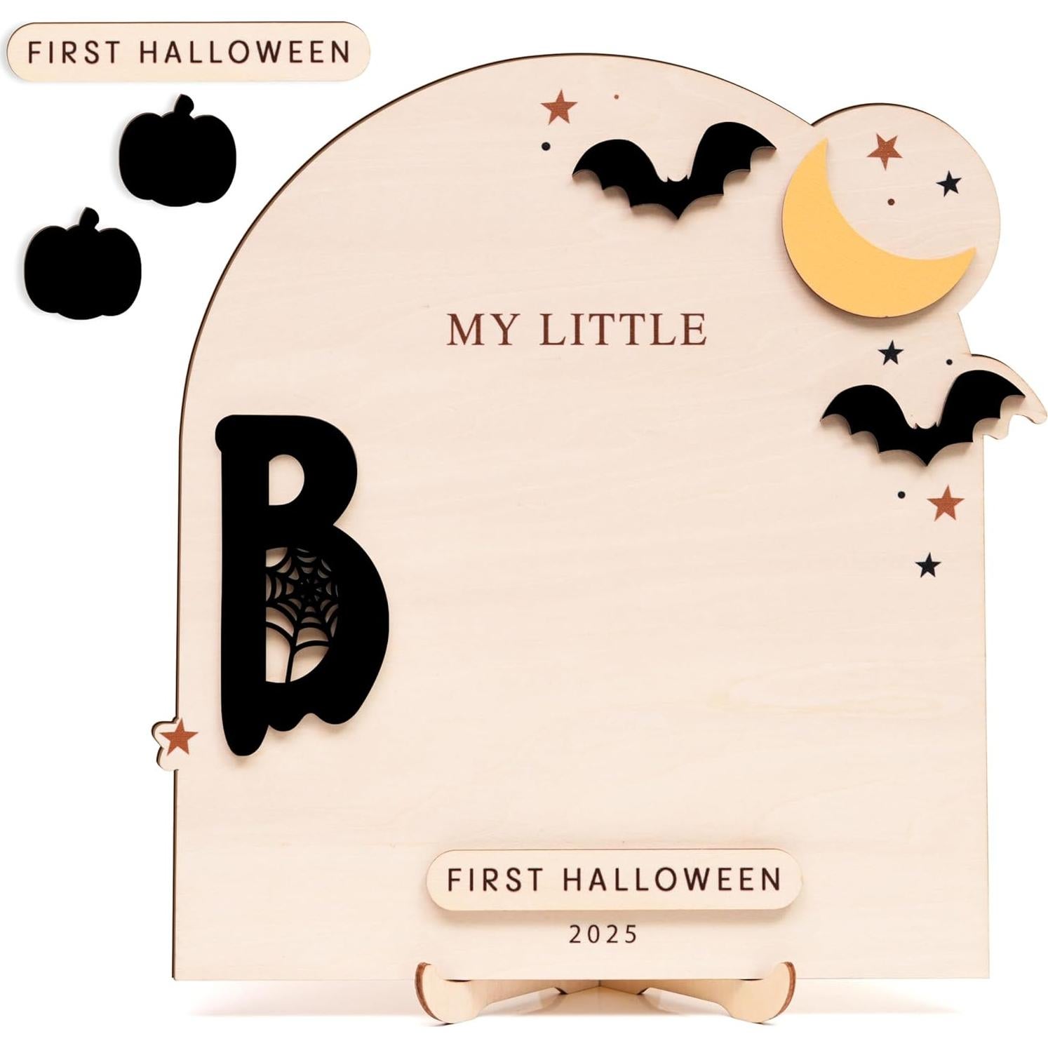 Cartel de Hito de Madera Viwoody - Primer Halloween 2025