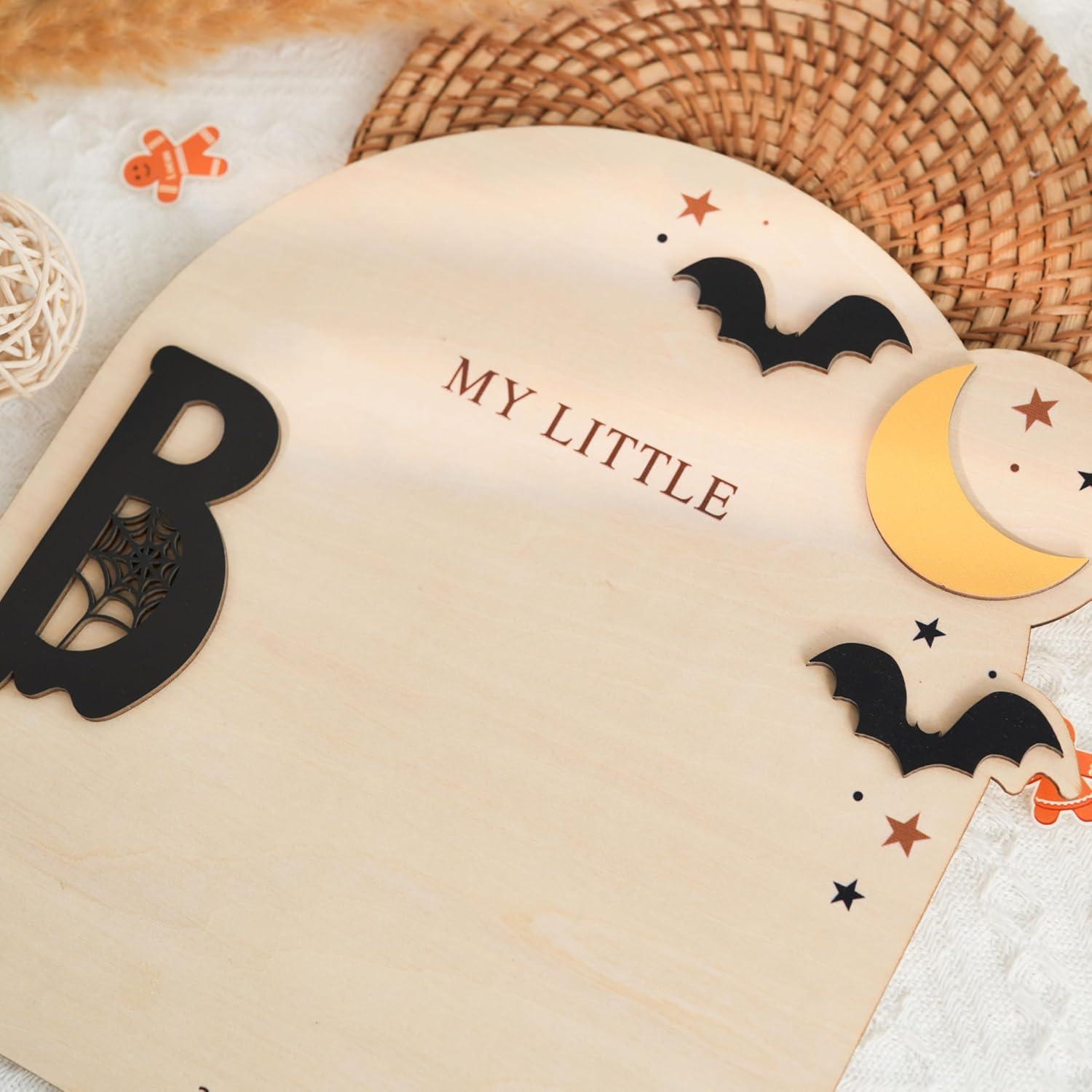 Cartel de Hito de Madera Viwoody - Primer Halloween 2025