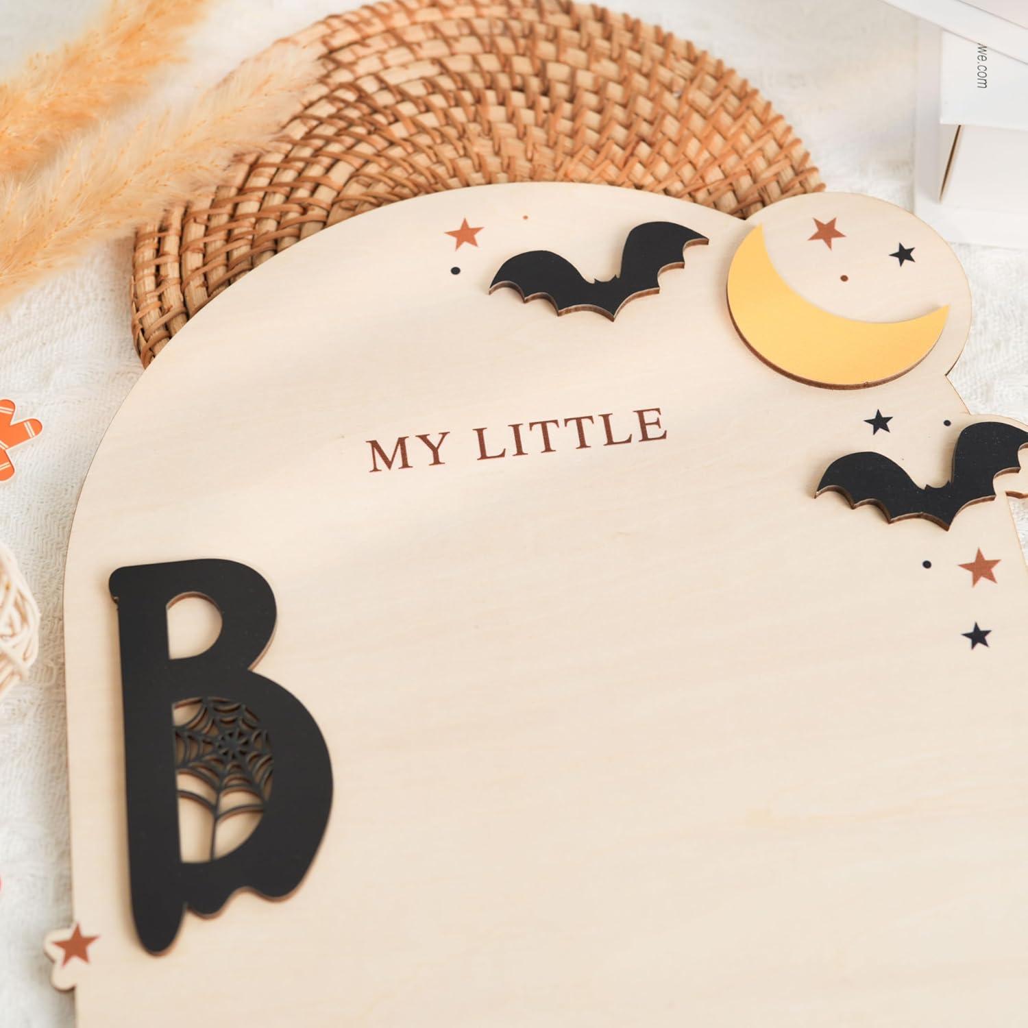 Cartel de Hito de Madera Viwoody - Primer Halloween 2025