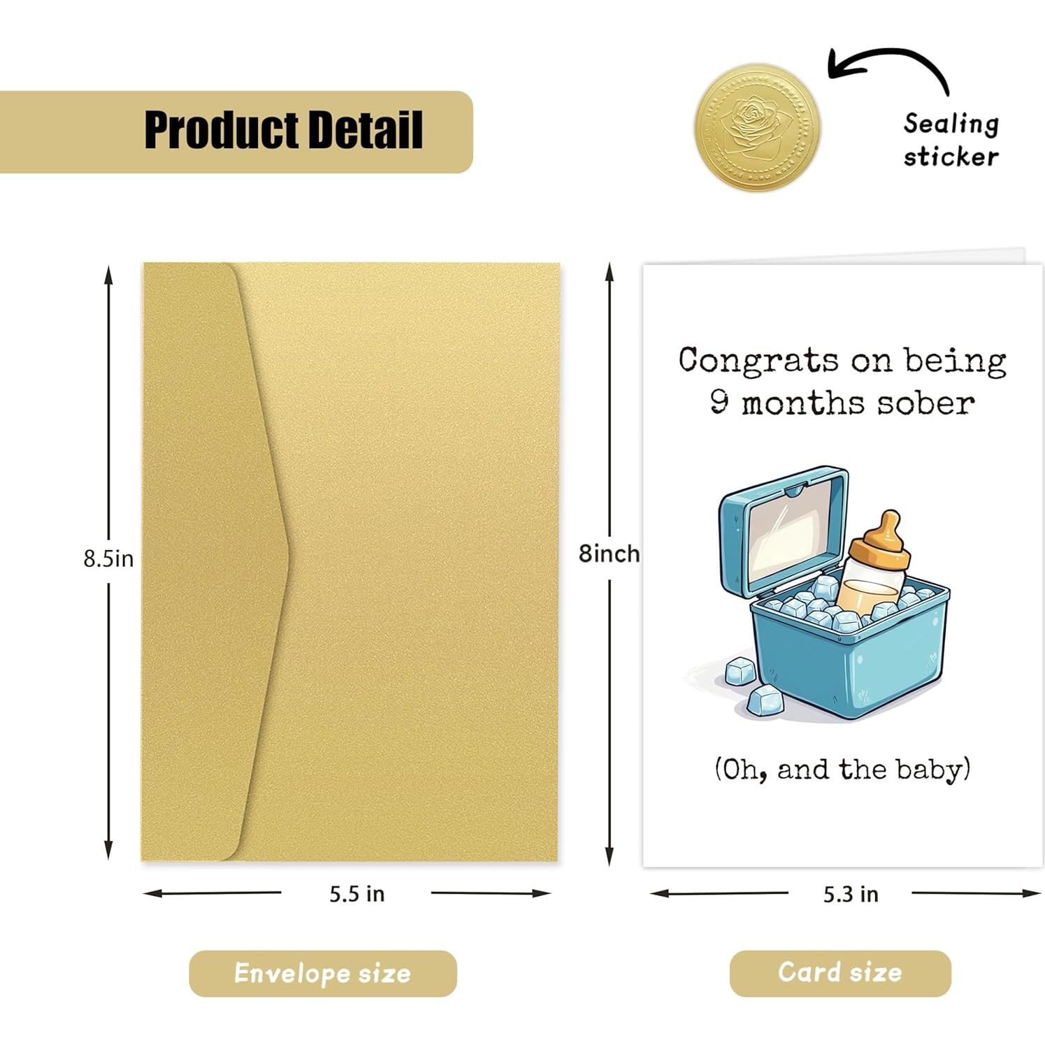 Tarjeta de Felicitación para Nuevos Bebés Zoytonky 20.5x13.6cm