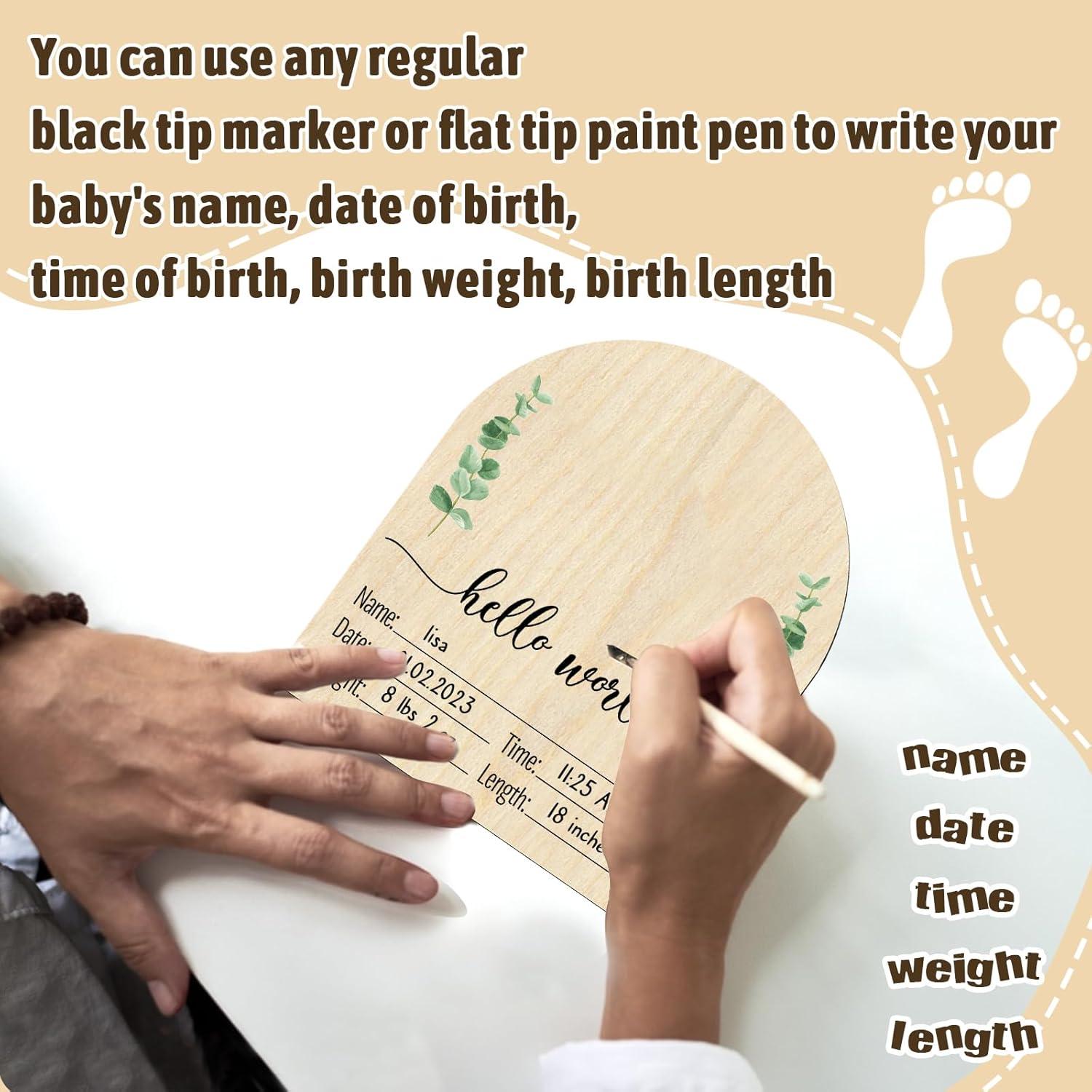 Cartel de Anuncio de Nacimiento Personalizado Mayyi BAS 02