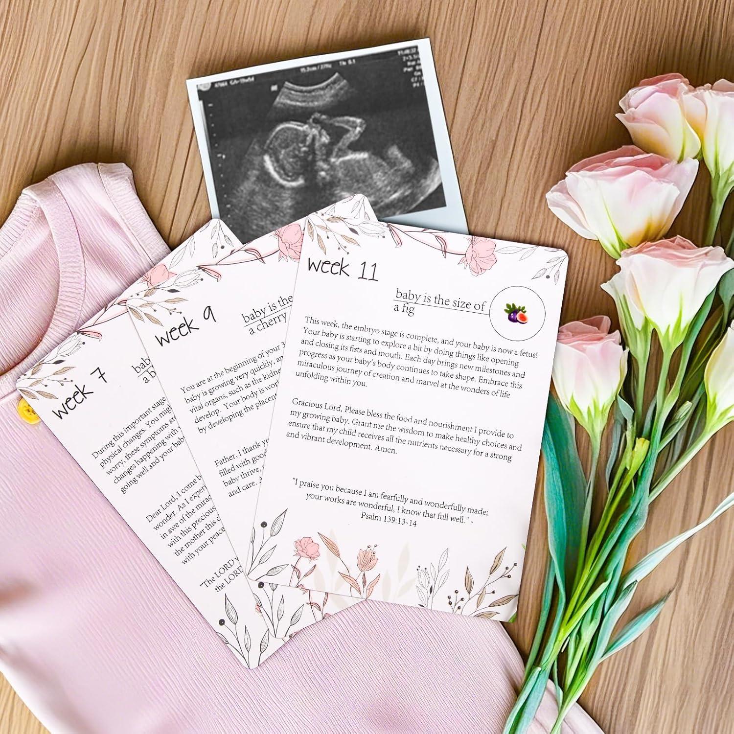 20 Tarjetas de Oración para Embarazo EIHFHIE 12.7x17.3cm