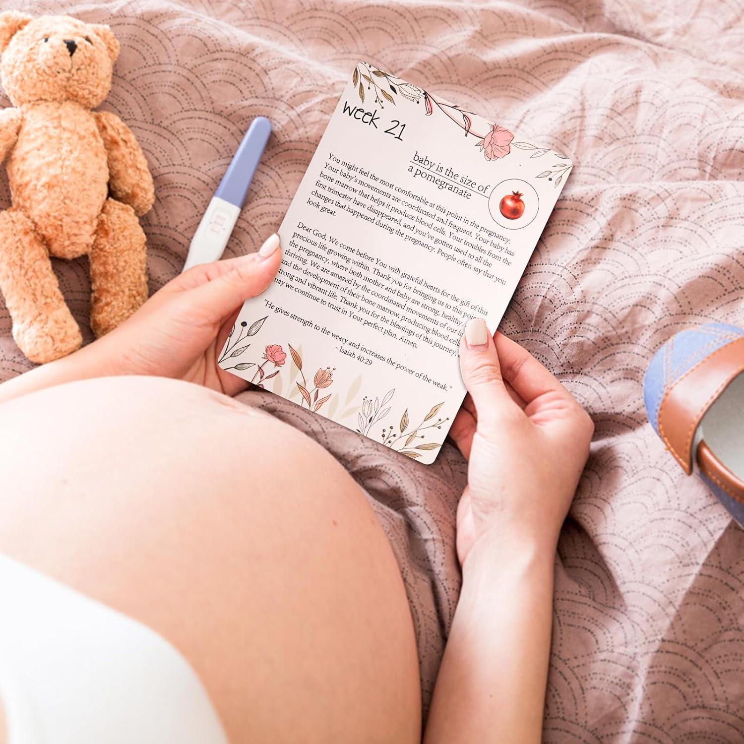 20 Tarjetas de Oración para Embarazo EIHFHIE 12.7x17.3cm