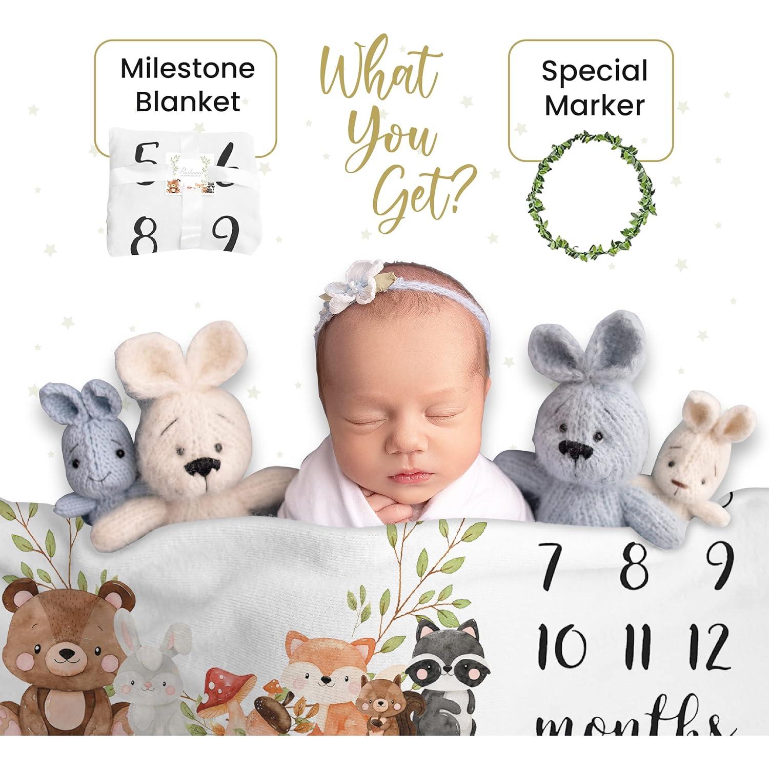 Manta de Hitos Mensuales Paishanas 152x102 cm Franela Suave