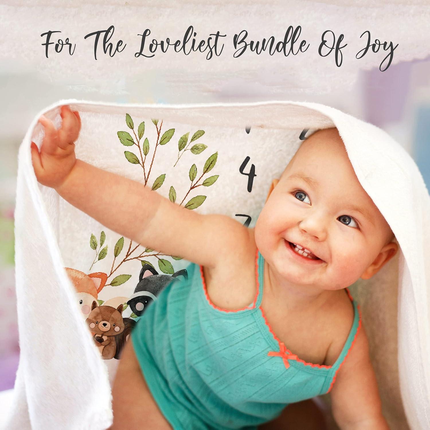 Manta de Hitos Mensuales Paishanas 152x102 cm Franela Suave