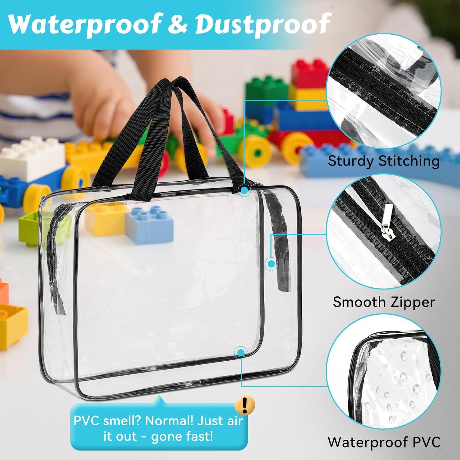 Paquete de 4 bolsas de almacenamiento MOWPOG 30x22.4cm PVC
